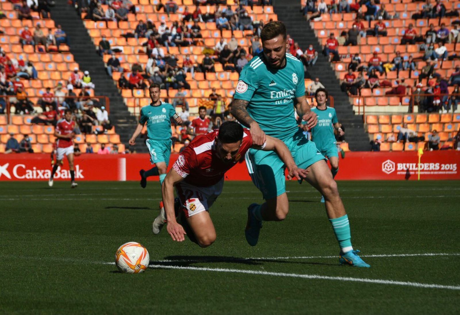 Joan Oriol, en el duelo ante el Castilla.