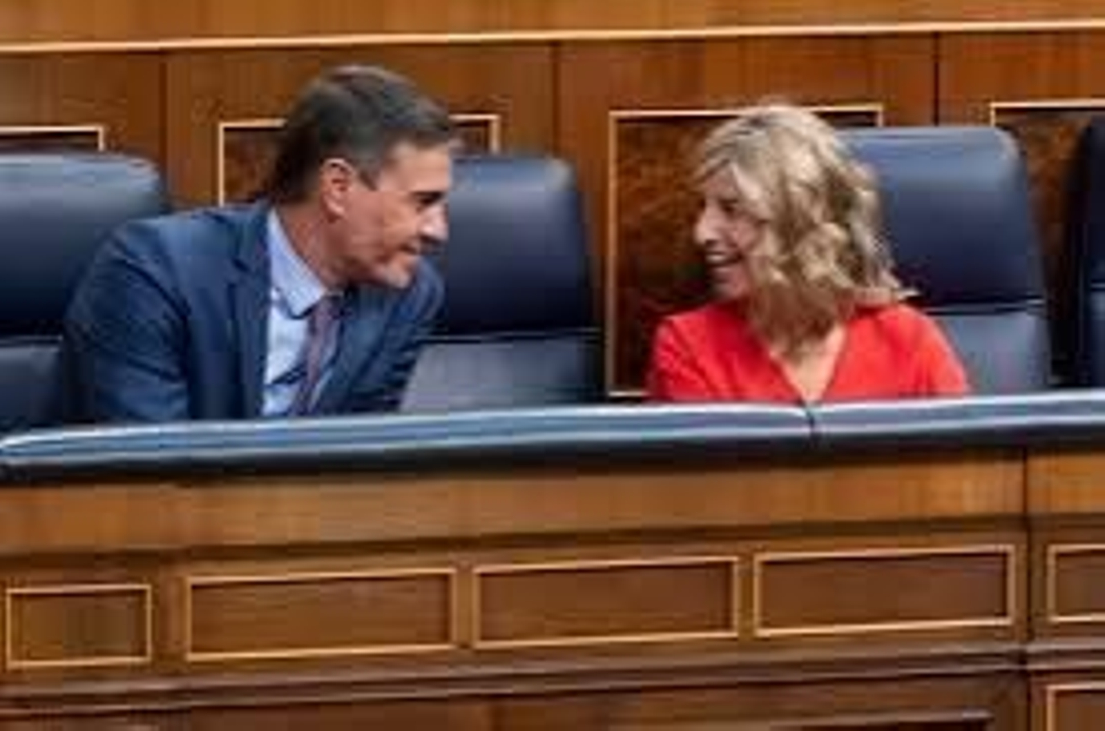 Pedro Sánchez y Yolanda Díaz, en el Congreso de los Diputados.