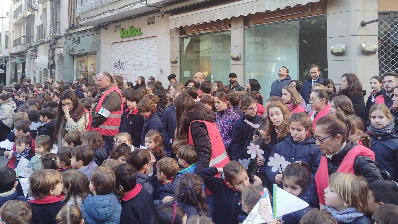 Alumnos del colegio Las Esclavas