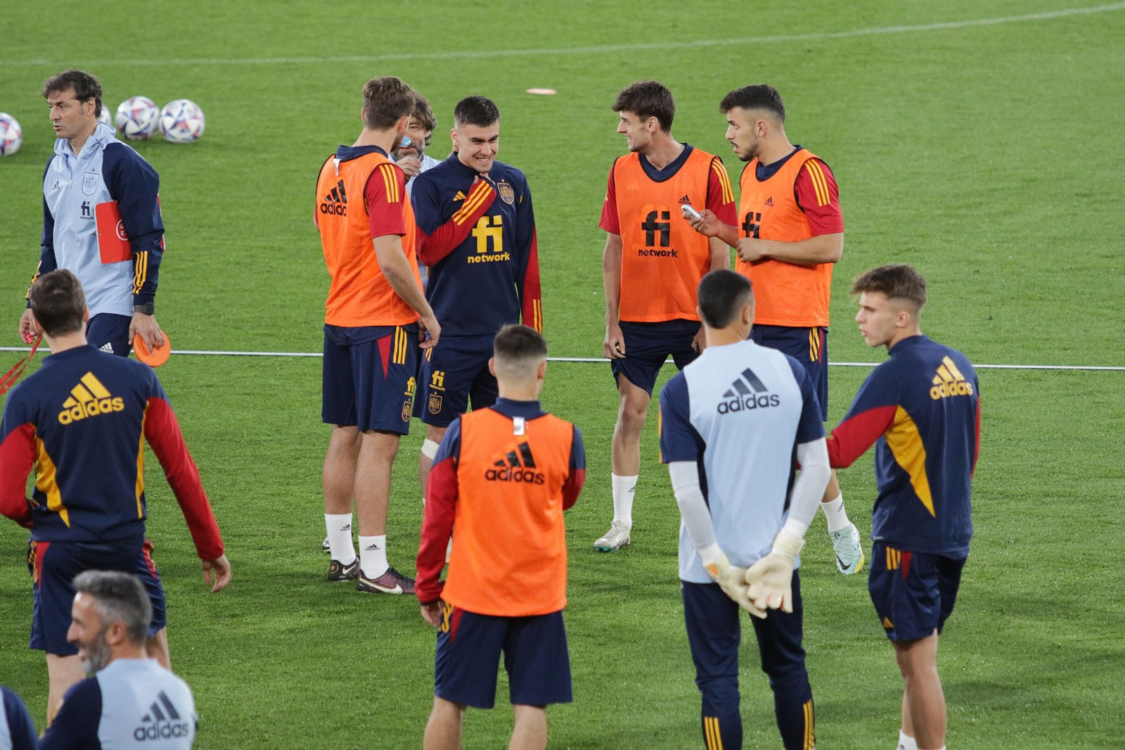 Entrenamiento de la Selección Sub-21 de España, en Almería