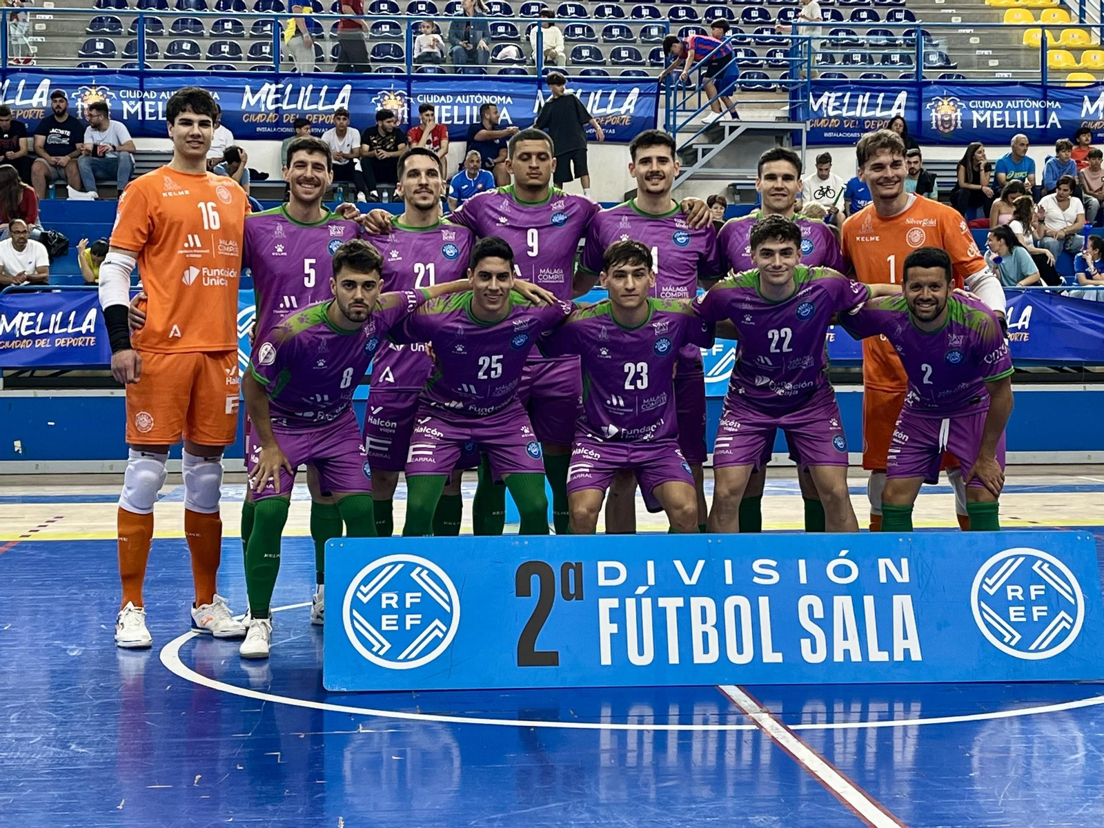 Equipo malagueño en Melilla.