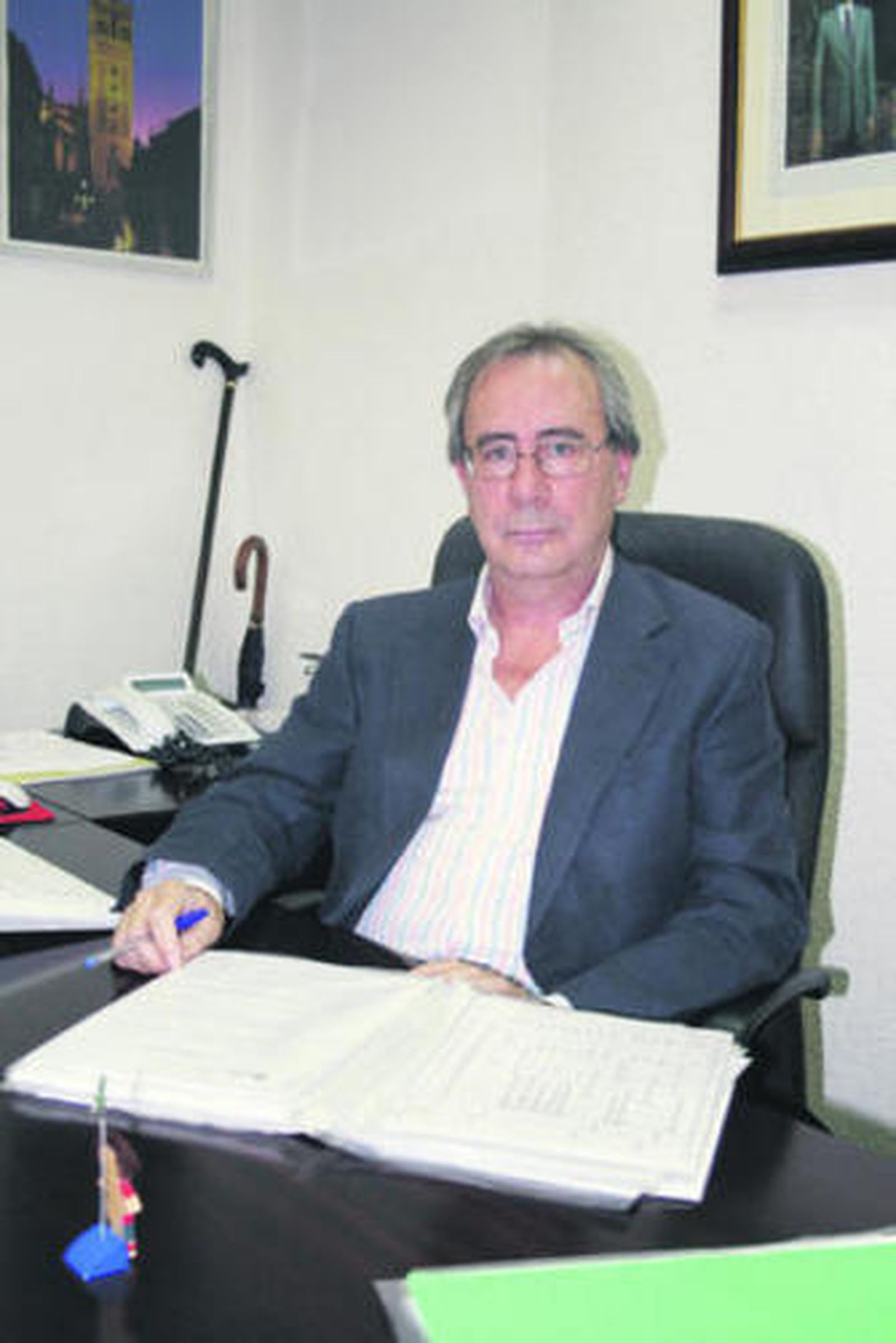 Alonso, en la sede del Servicio Andaluz de Salud, a la que acude desde hace 16 años.