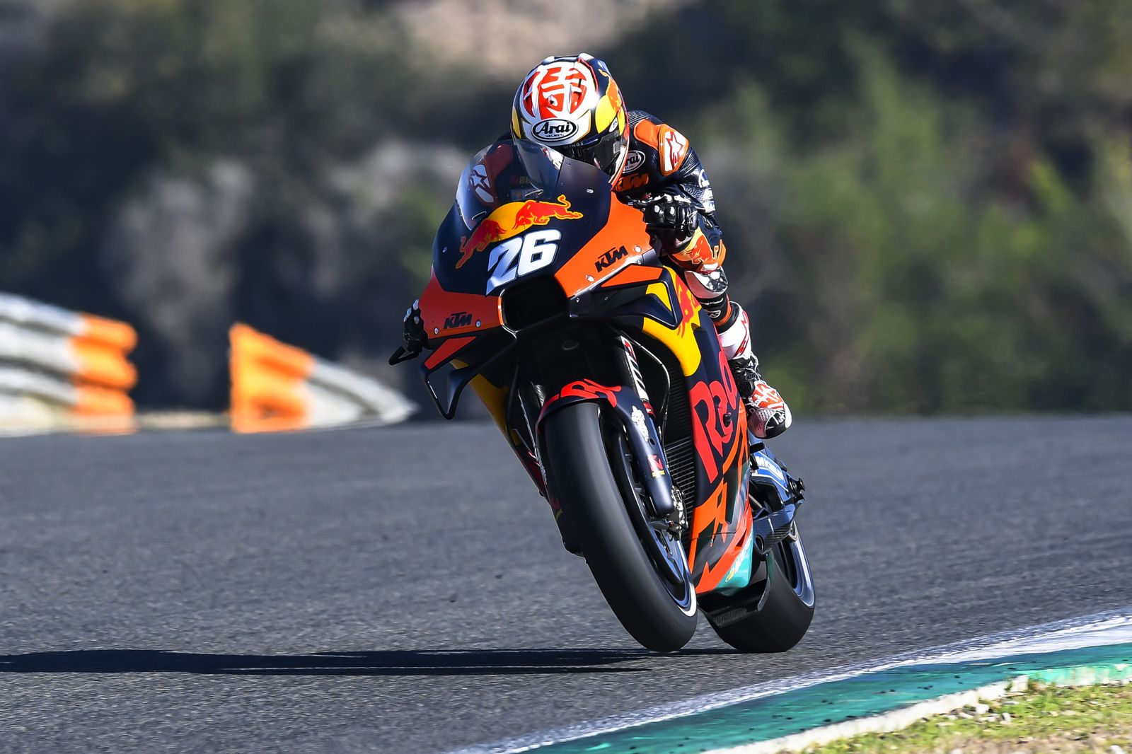 Dani Pedrosa, este martes en el Circuito de Jerez en su segunda jornada de pruebas con la nueva moto.