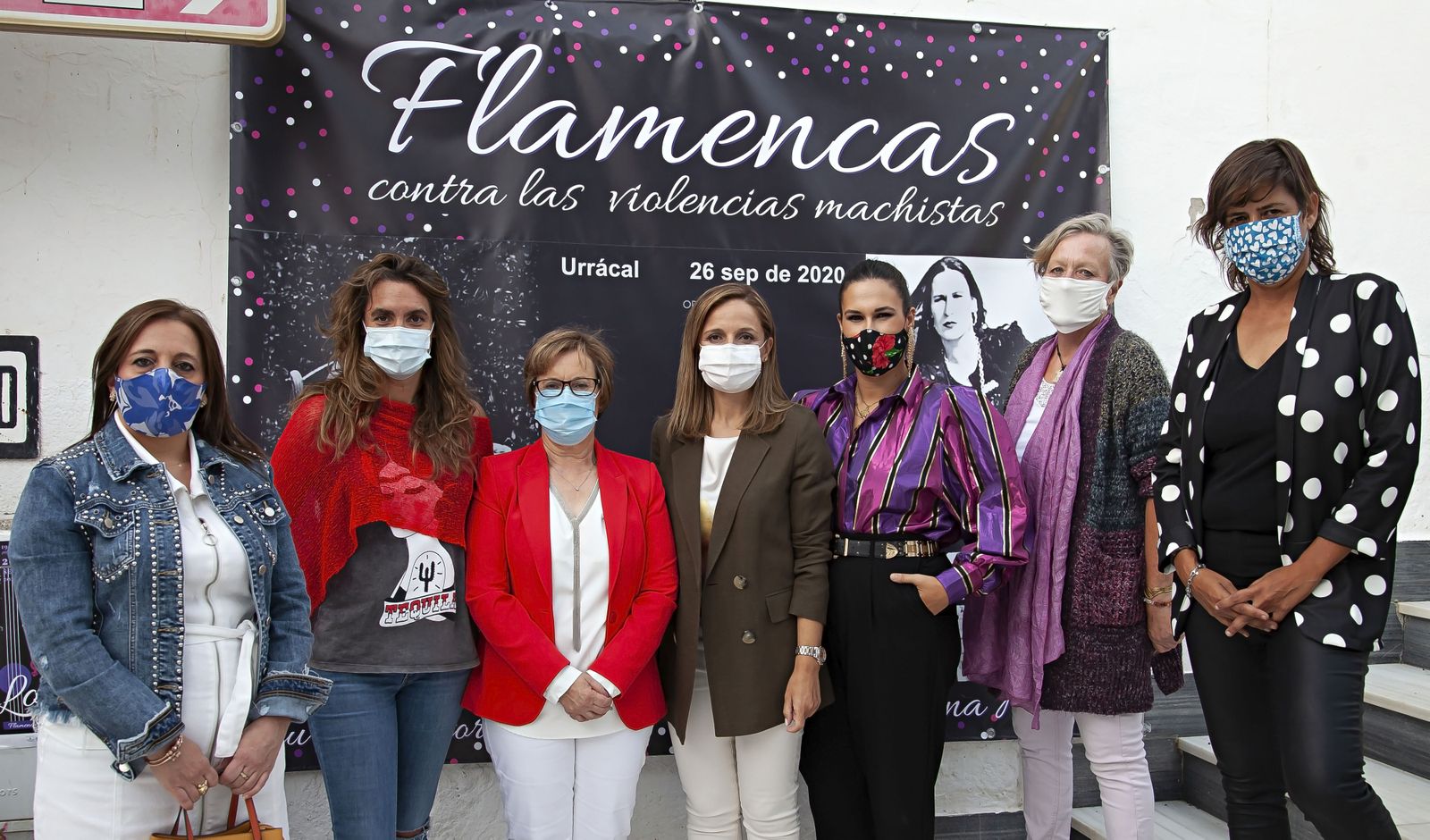 Flamencas contra la violencia machista en Urrácal.