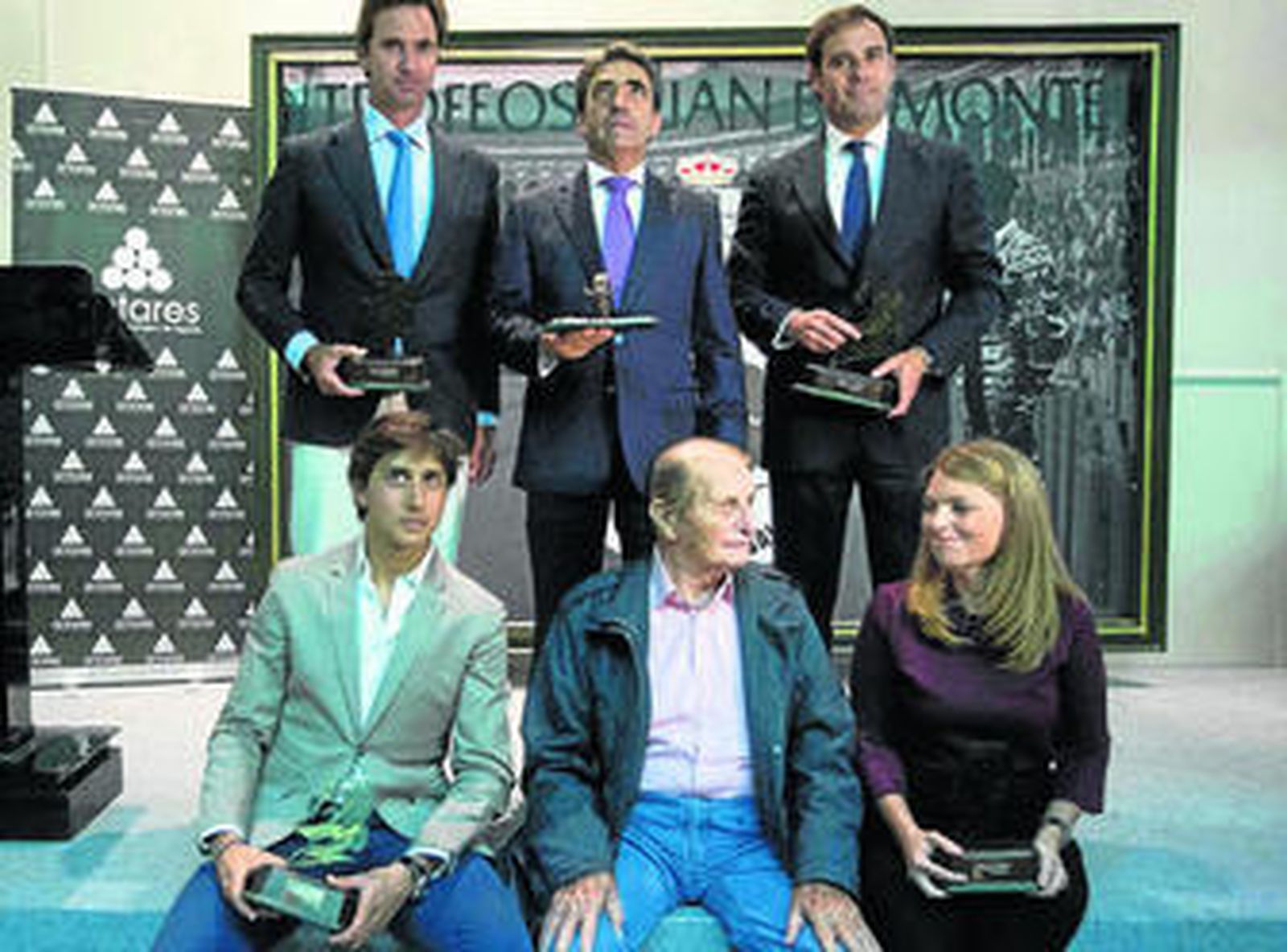Álvaro Núñez, Victorino Martín, Miguel Báez 'Litri', Andrés Roca Rey, Ángel Peralta y Libia Rascón.