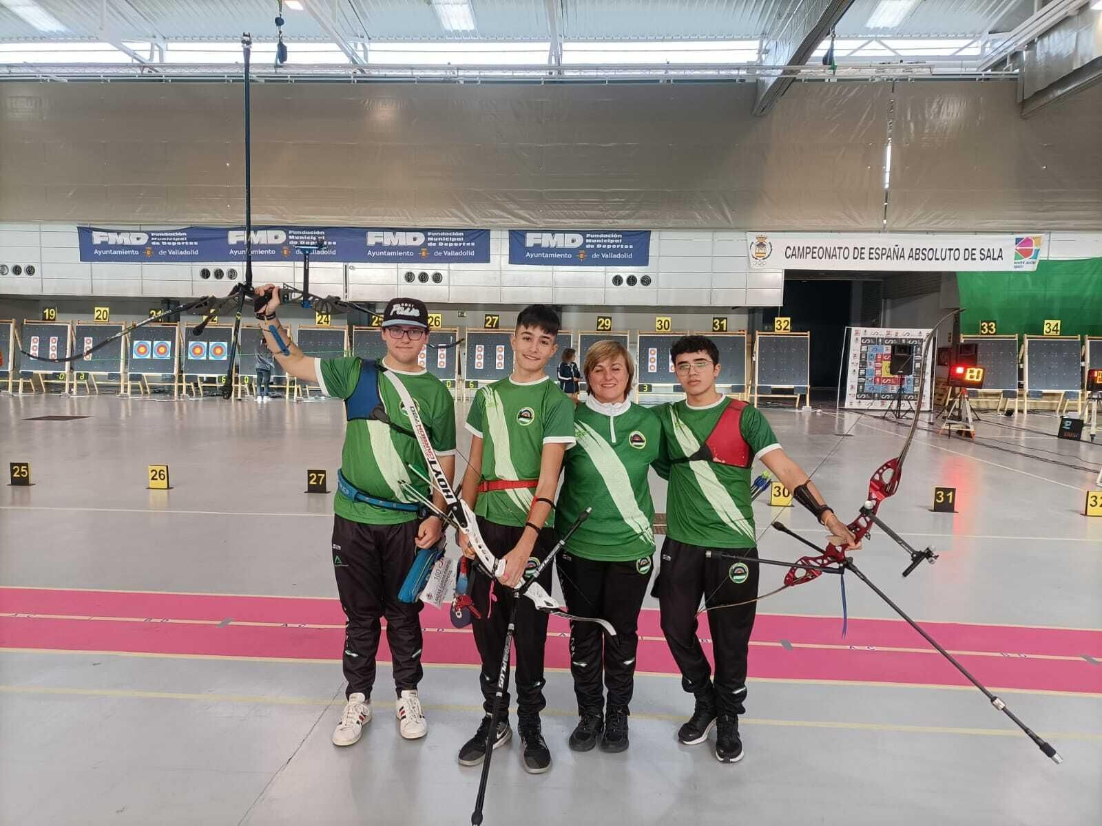 Deportistas malagueños en el Campeonato de España.