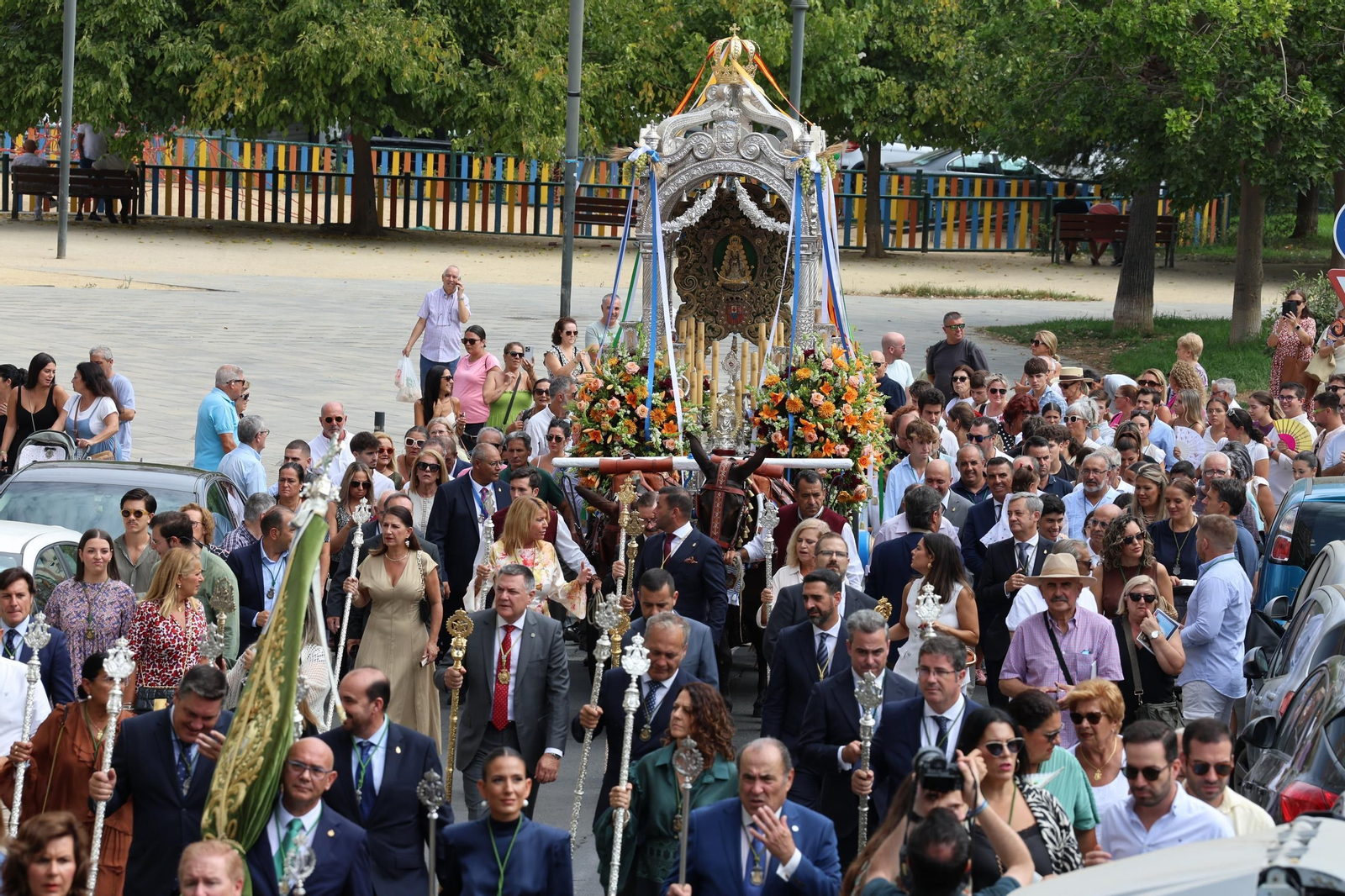 Imágenes del inicio de Misión Jubilar ‘Un camino de Esperanza’ de la Hermandad de Nuestra Señora del Rocío de Huelva