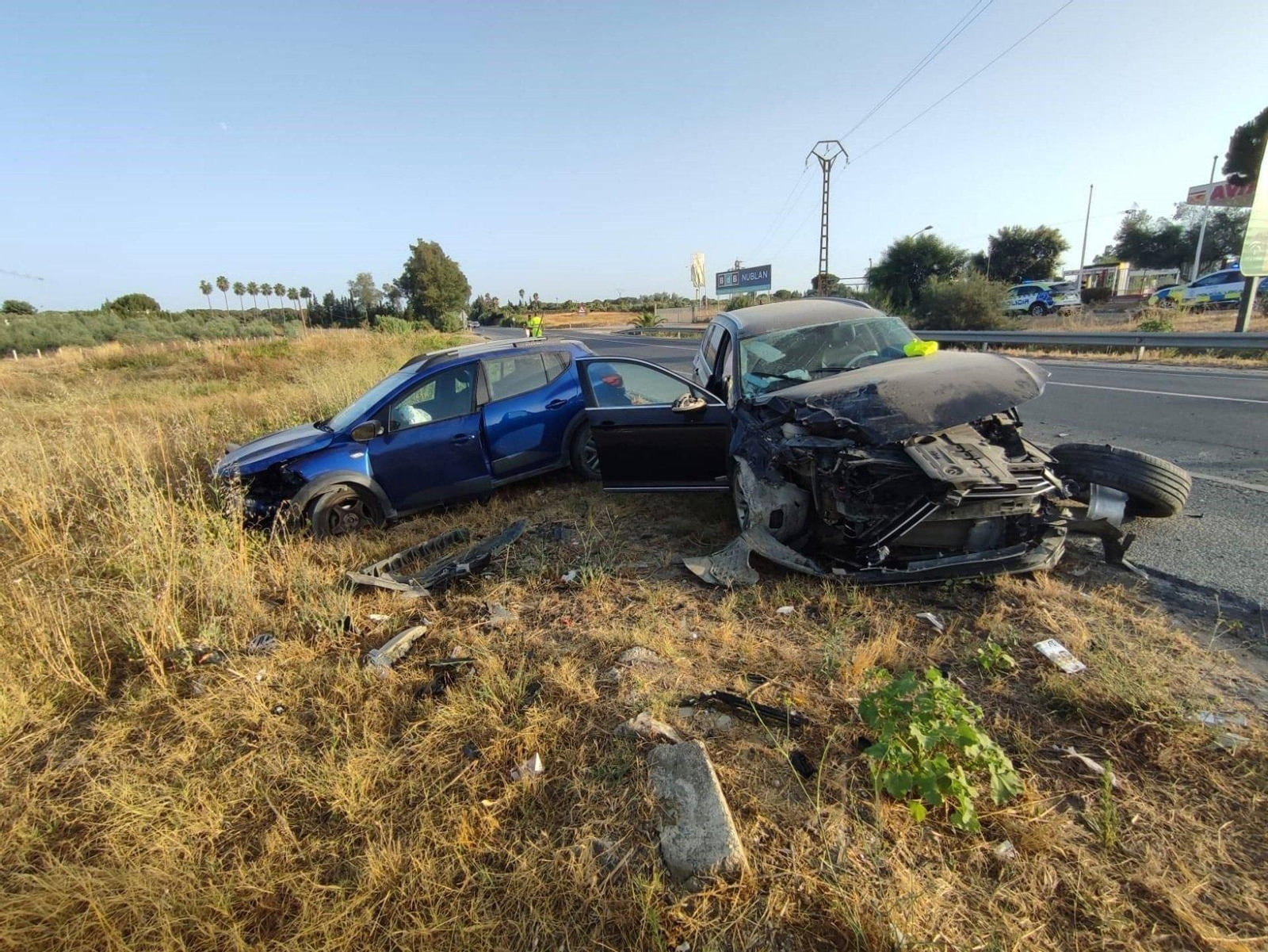Accidente en la A-483, a la altura de Almonte.