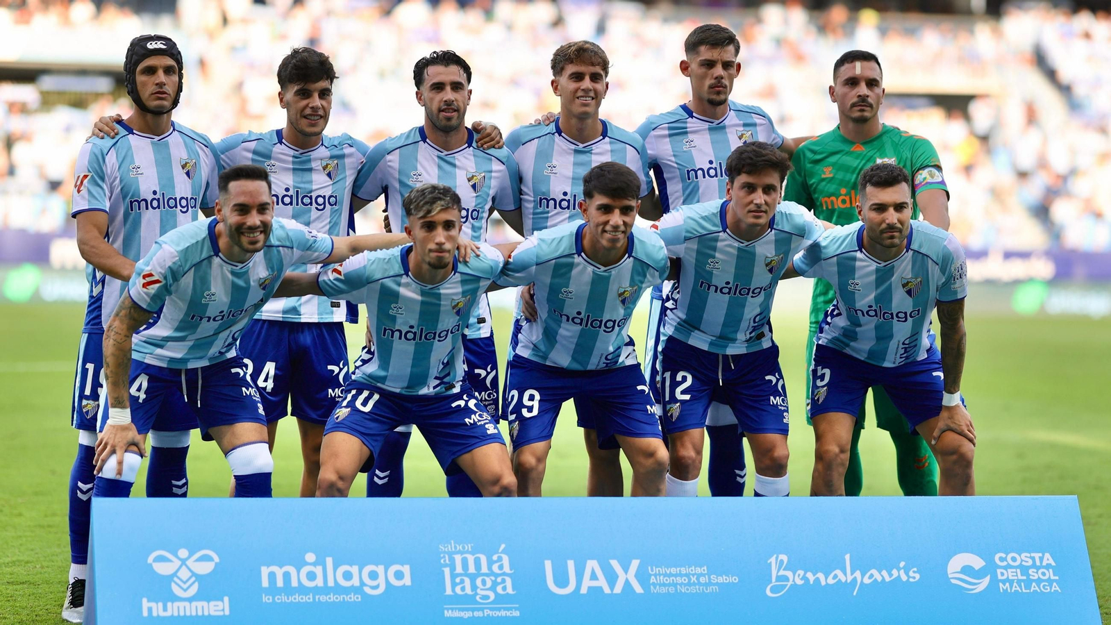 Primer once titular del Málaga CF.