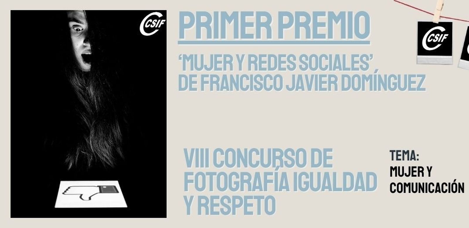 A la izquierda, la foto ganadora del VIII Concurso de Fotografía Igualdad y Respeto