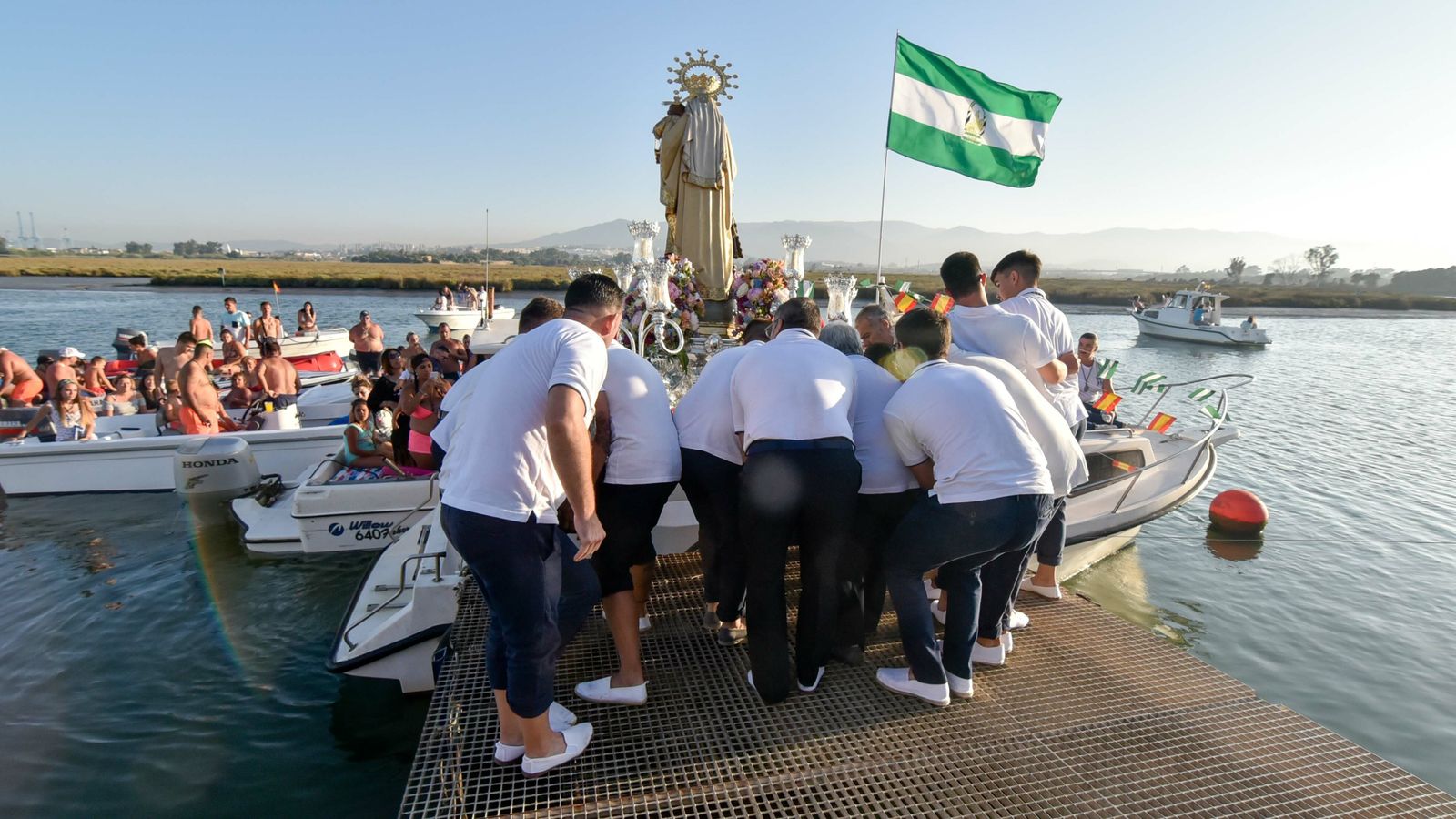 Las mejores fotos de la procesión  de la Virgen del Carmen en Palmones