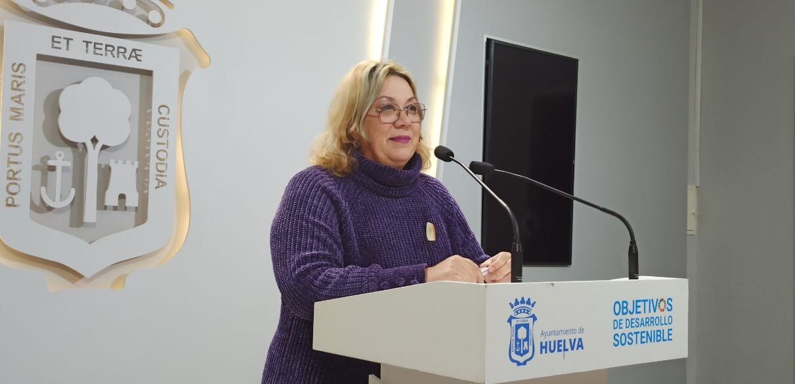Mónica Rossi, candidata de IU a la Alcaldía de Huelva