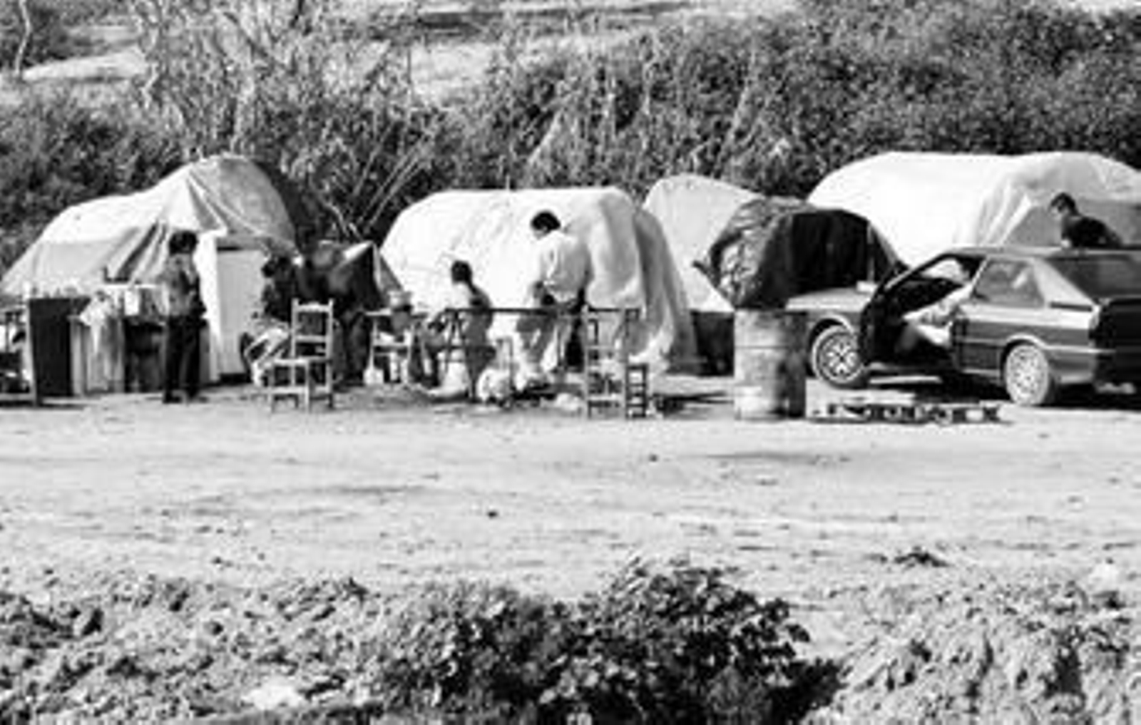 Antiguo campamento irregular de inmigrantes en el que ahora se levantará el punto limpio.