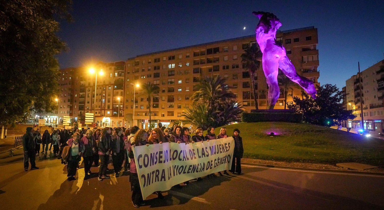 Manifestación por el 25-N en Jerez