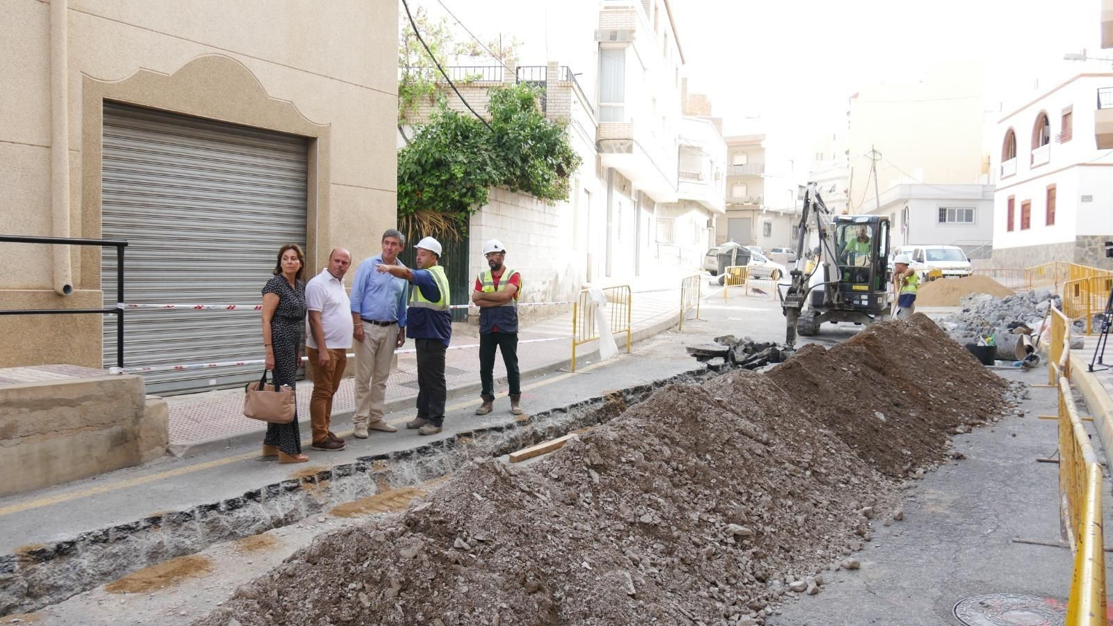 Visita técnica a las obras de Rambla de las Cruces.