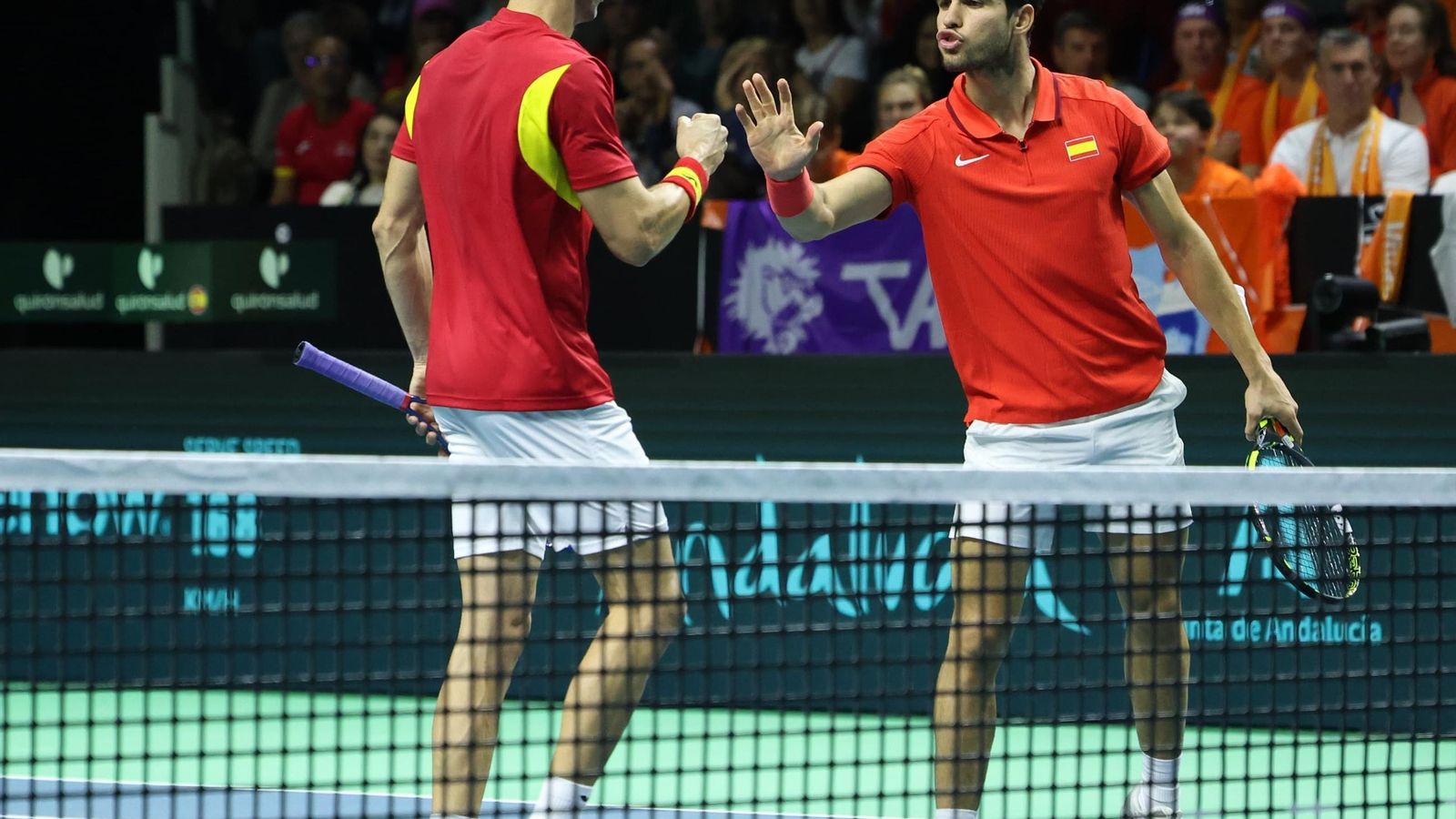 El doble Alcaraz-Granollers vs Koolhof-Van de Zandschulp, en fotos
