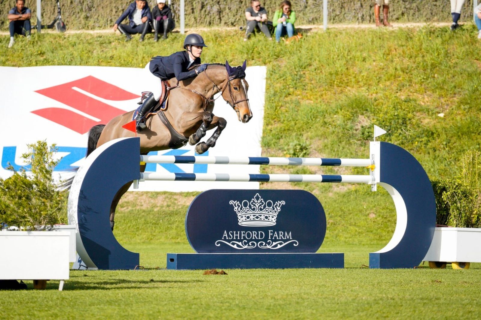 Jessica Burke fue una de las grandes protagonistas de la jornada en la Dehesa de Montenmedio.