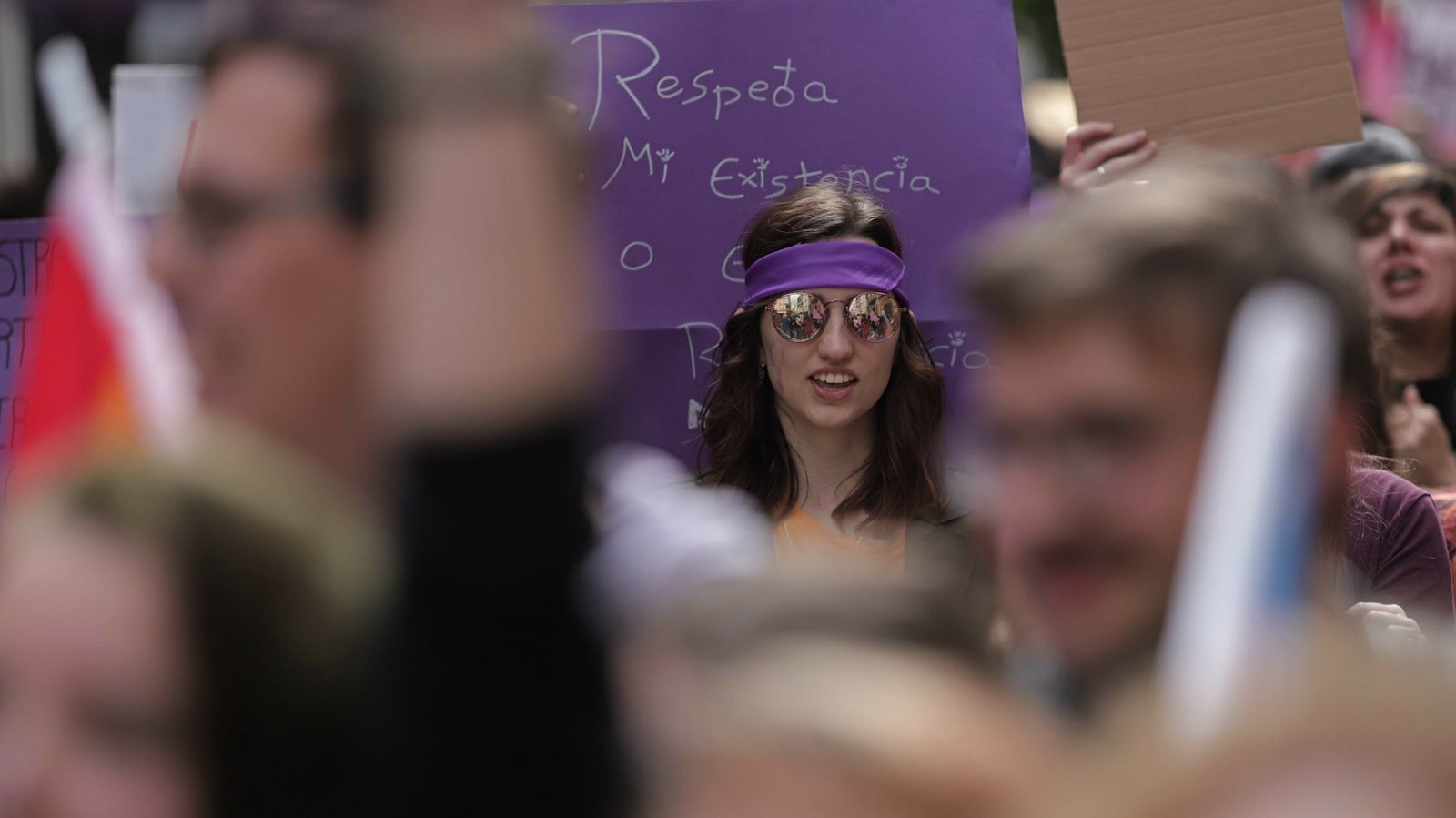 Imágenes de la manifestación  por el Día de la Mujer en Algeciras