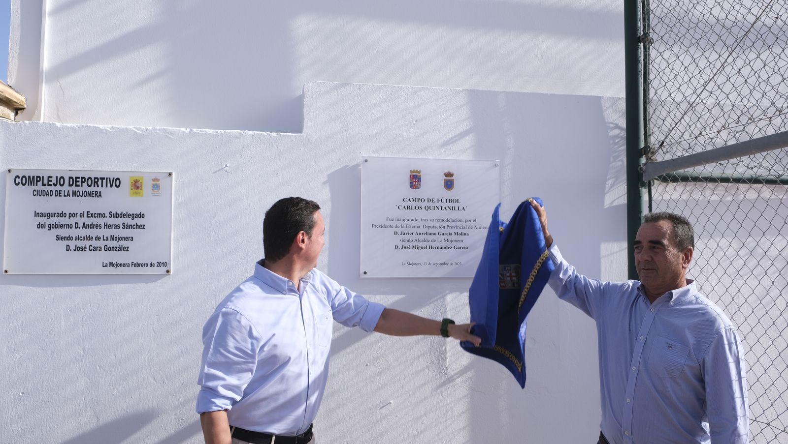 Imágenes de la inauguración de la remodelación del Campo de Fútbol de La Mojonera