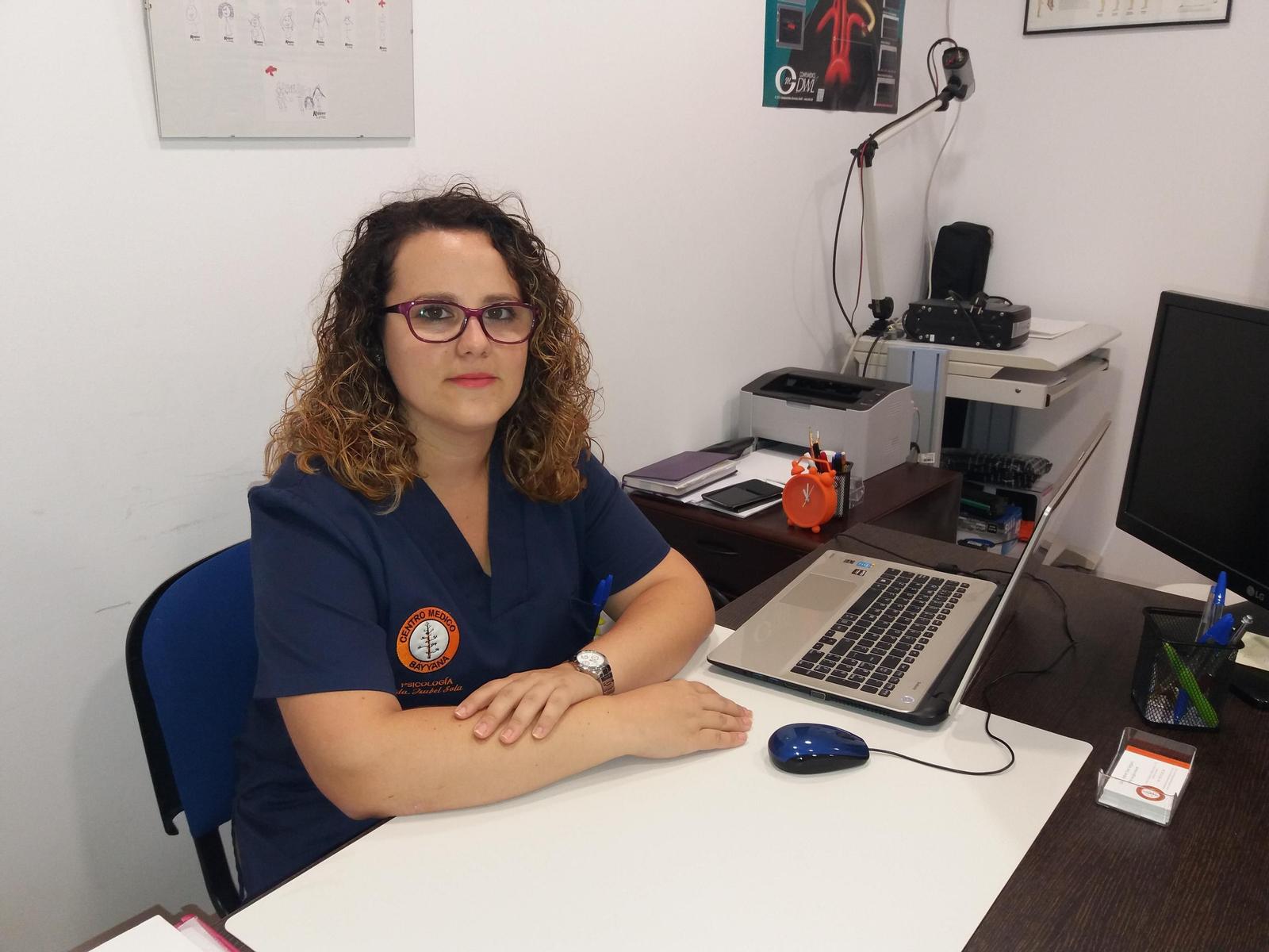 La especialista en psicología infantil, en su consulta.