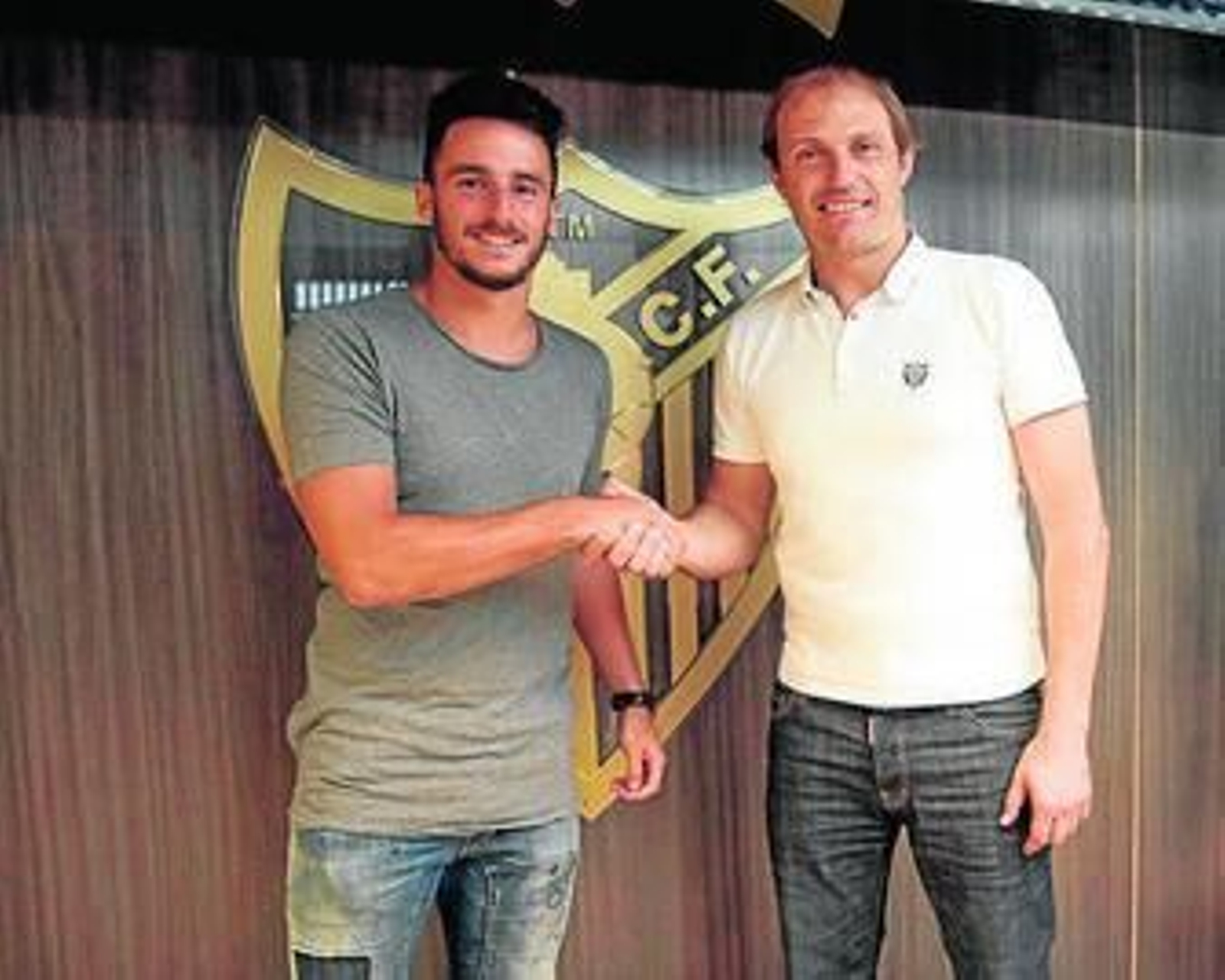 Michael Santos, ayer a su llegada a la estación María Zambrano.