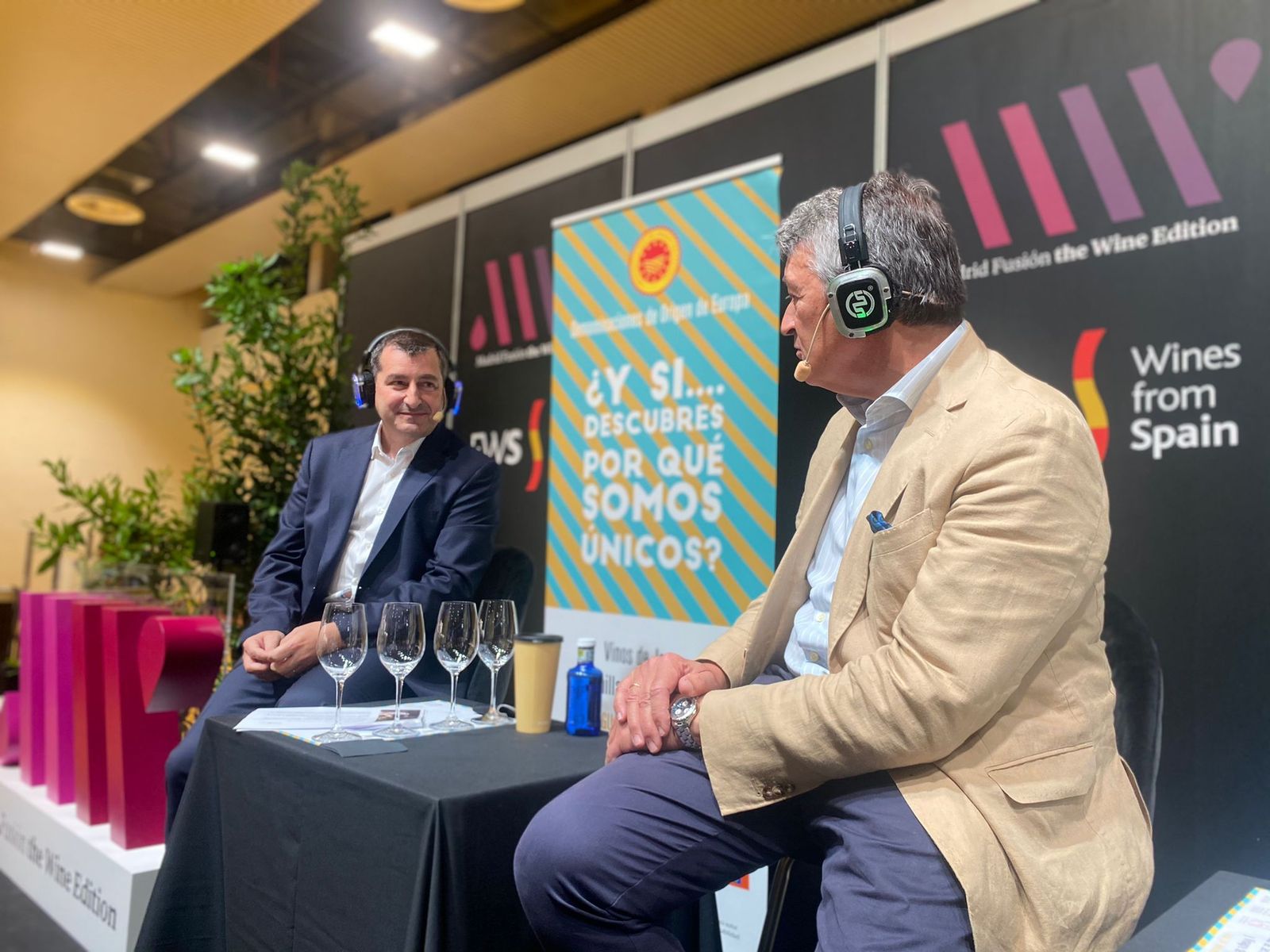 Josep Roca y César Saldaña durante la cata 'Copa Jerez, sala y cocina, un tándem de éxito'.