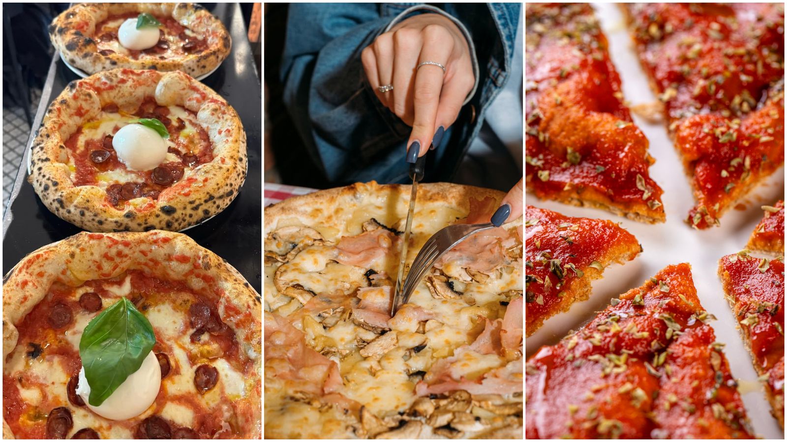 Algunas de las pizzas.