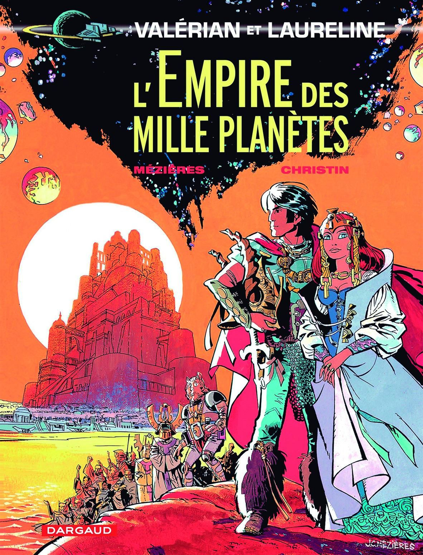 Detalle de la portada de 'El imperio de los mil planetas' (1969).