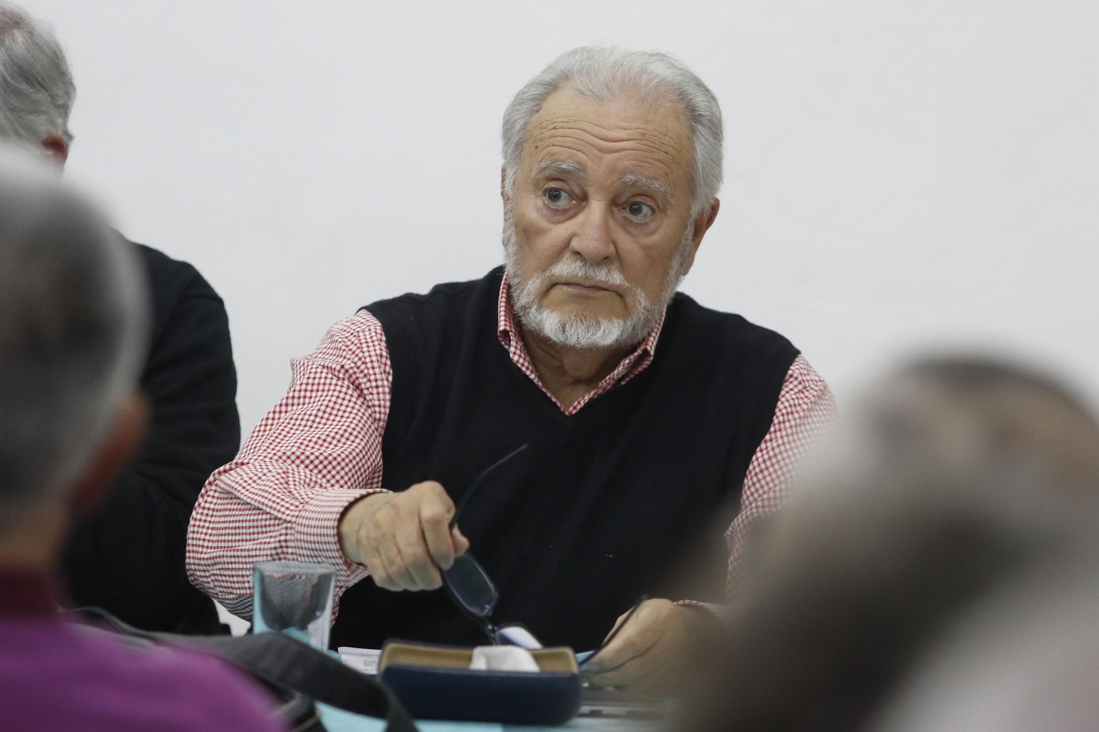 Julio Anguita, en una de sus últimas apariciones públicas antes de morir.