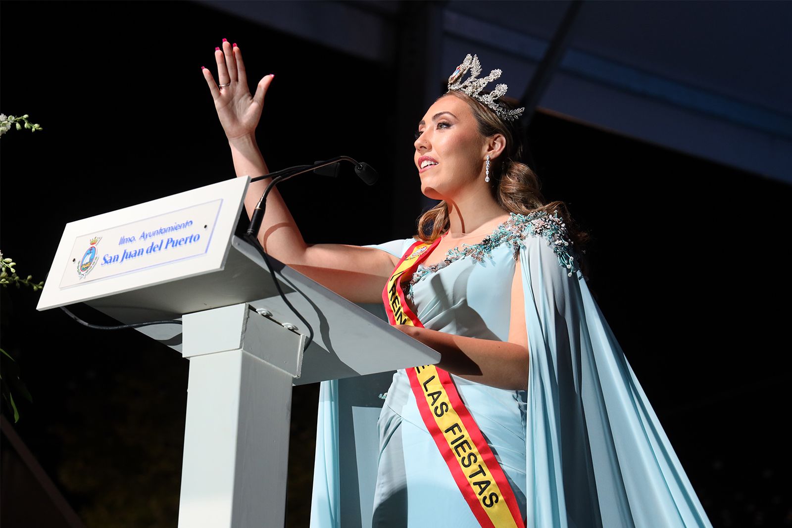 La reina de las fiestas de San Juan del Puerto 2022, Alba del Rocío González.