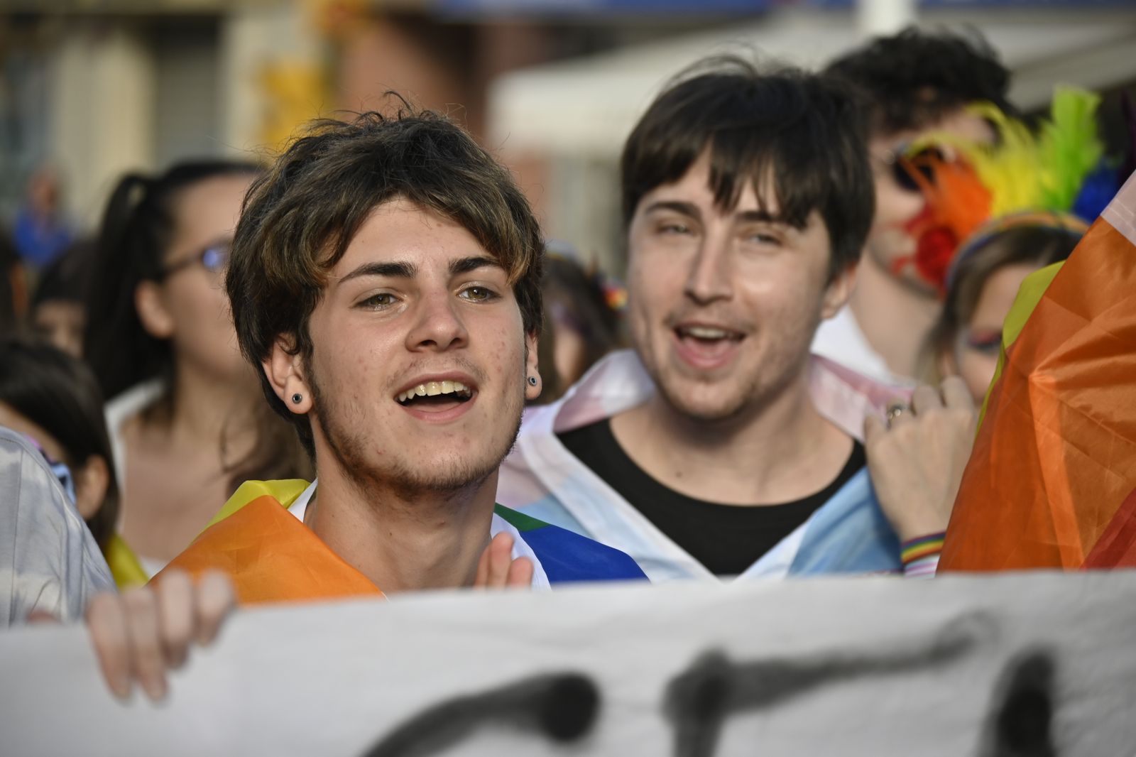 Las mejores imágenes de la manifestacióndel del Orgullo LGTBI en Huelva