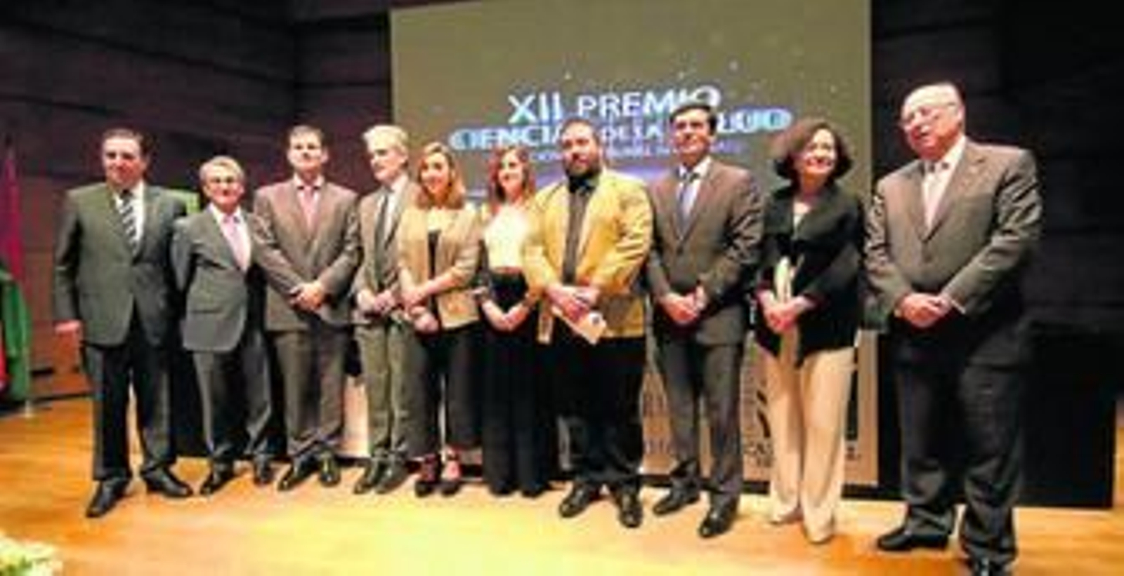 Los premiados, en la entrega de la XII edición de los galardones Ciencias de la Salud.