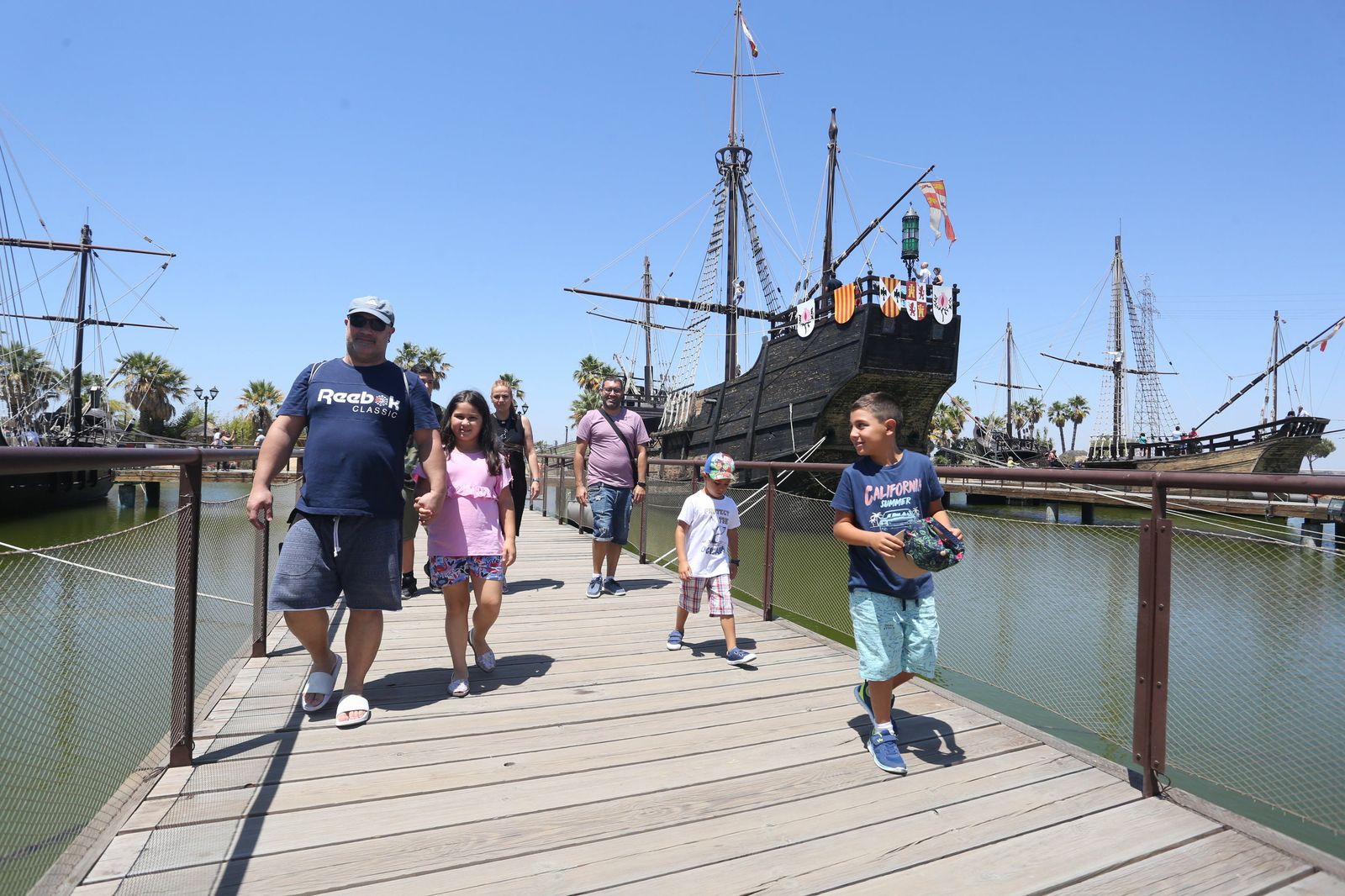 Jornada de Puertas Abiertas en el Muelle de las Carabelas el pasado mes de agosto.