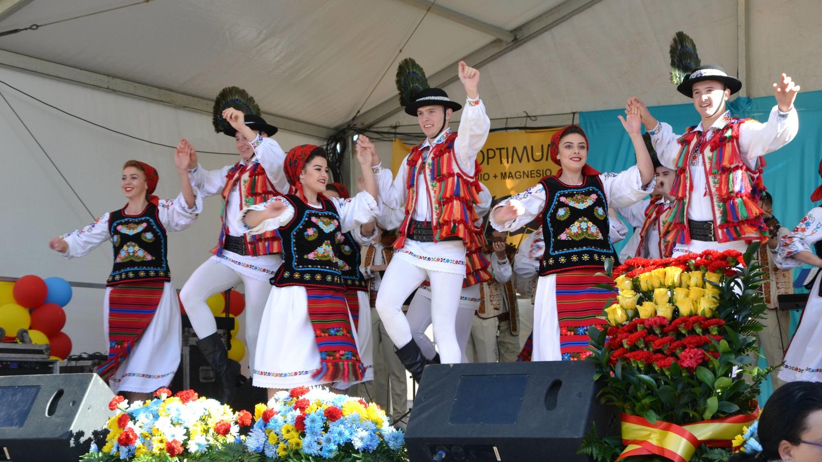 Exhibición de bailes tradicionales rumanos. Exhibición de bailes tradicionales rumanos.