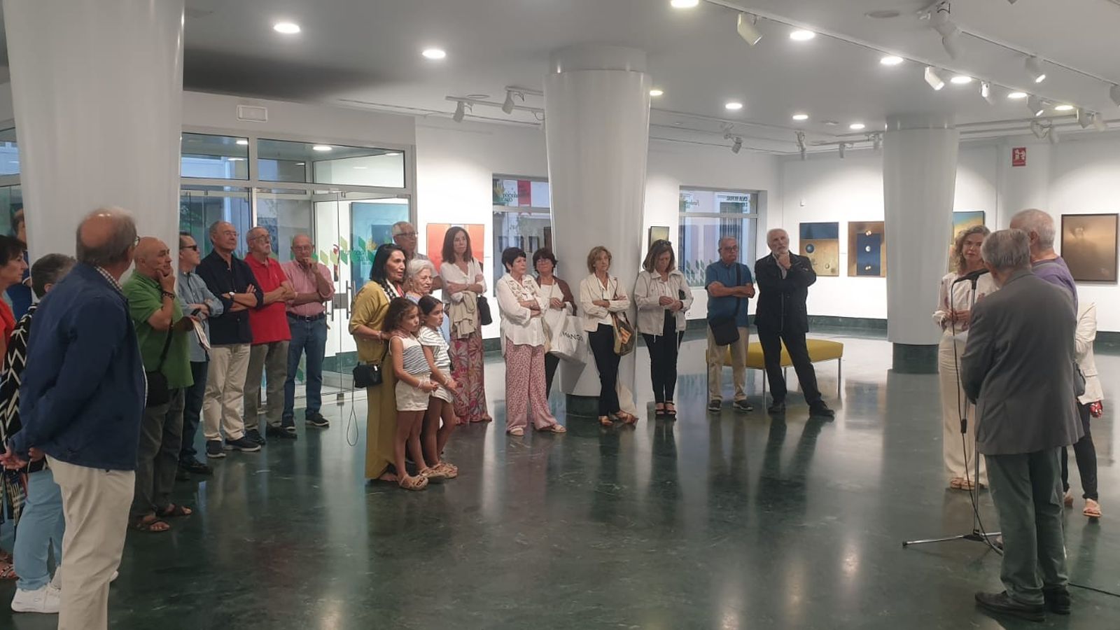 Inauguracion de la exposición 'Ermitaño' en el Centro Cultural ‘José Luis García Palacios’ de la Fundación Caja Rural del Sur.