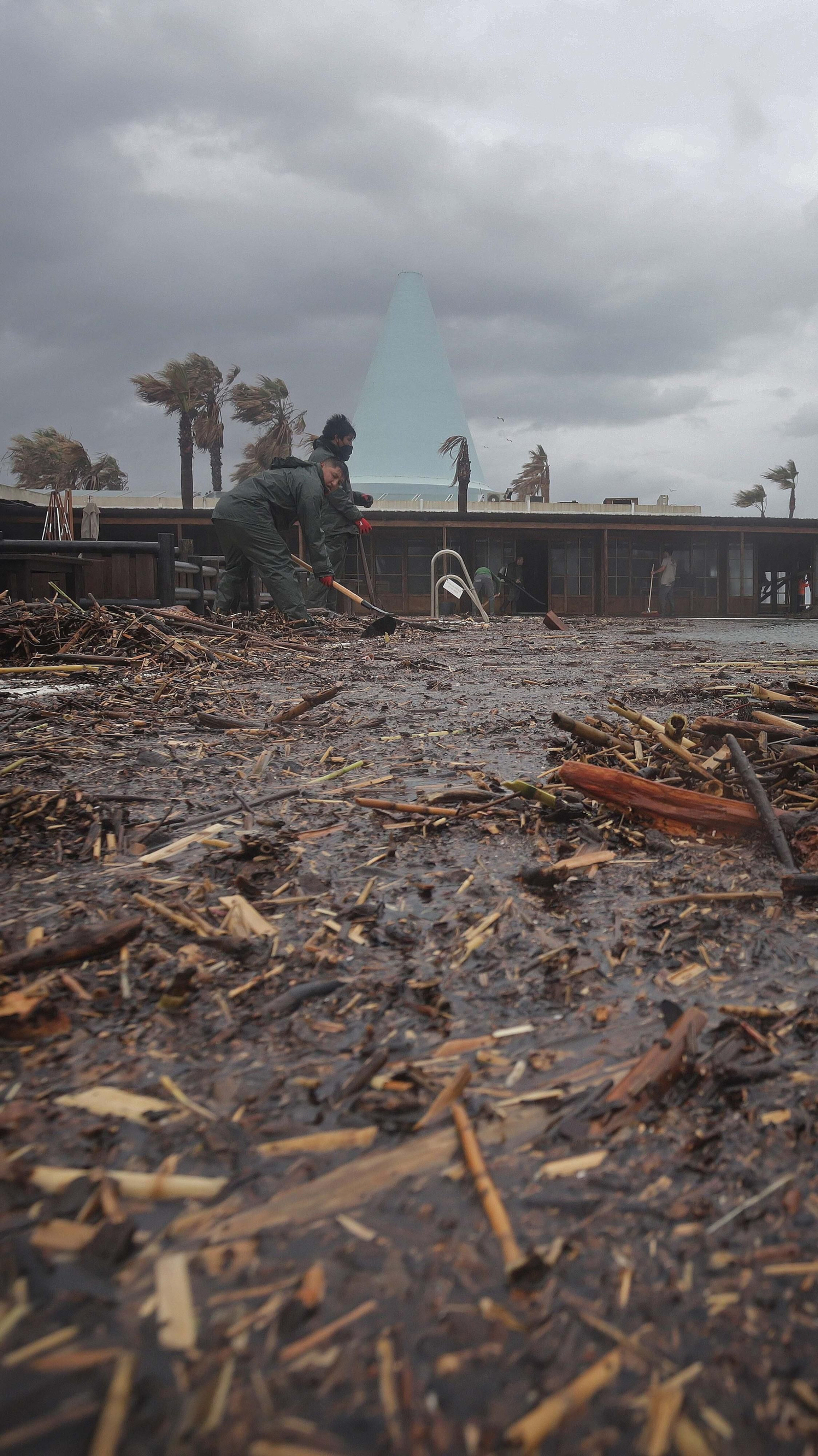 Fotos del restaurante Trocadero Sotogrande tras el temporal