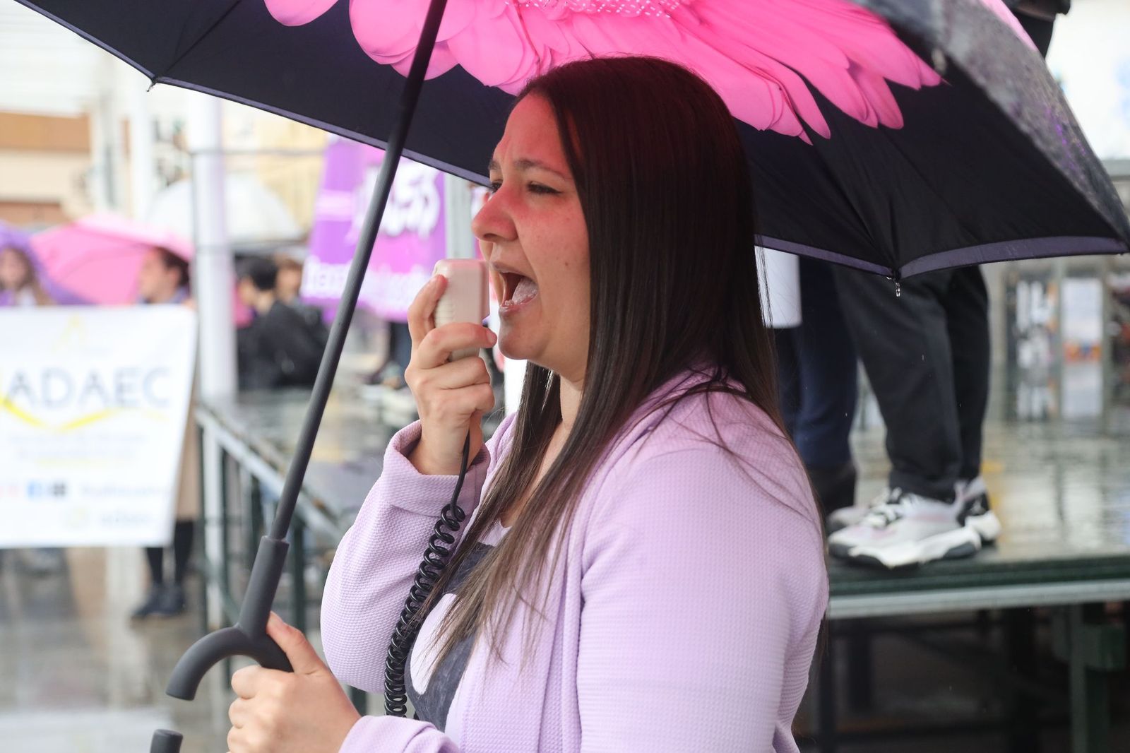 Así ha sido la concentración contra la violencia machista en Málaga
