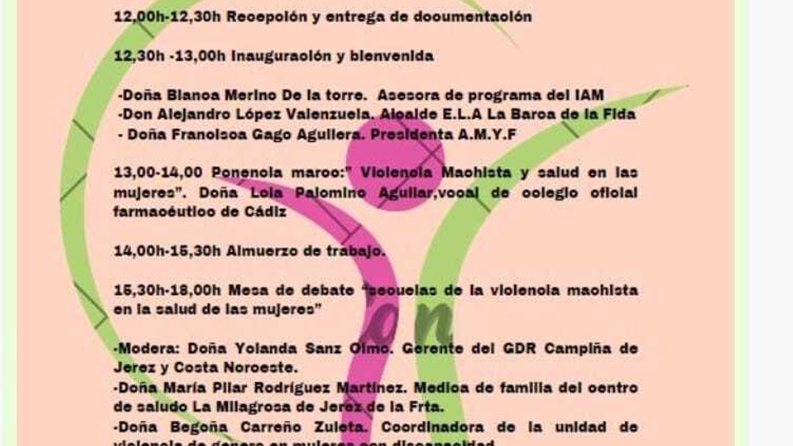 Programa de las jornadas.