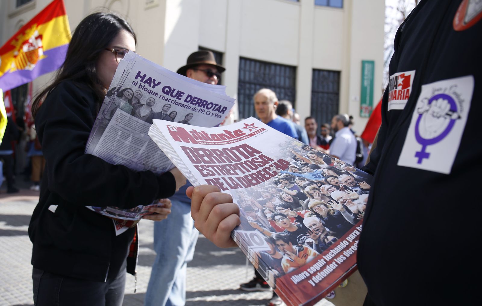 Las mejores fotografías de la manifestación del 1 de mayo en Málaga