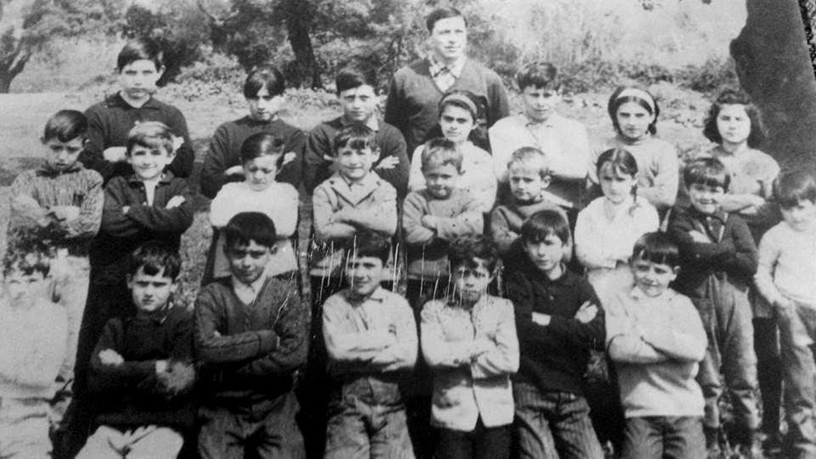 Un grupo de alumnos. Año 1968.