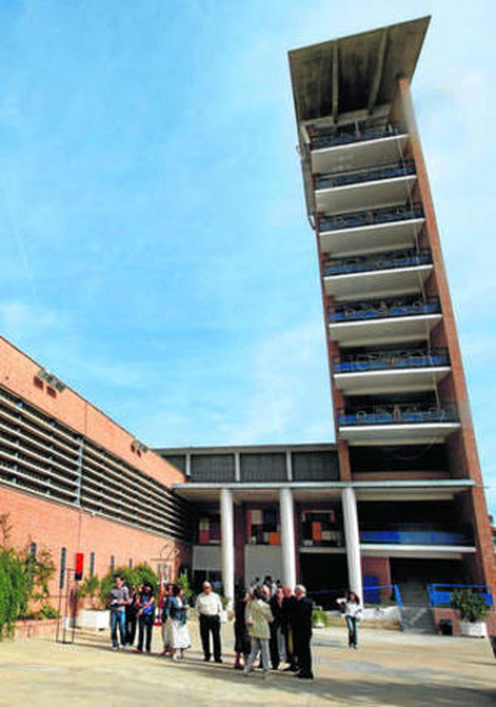 El patio interior de la cárcel de Alhaurín de la Torre.