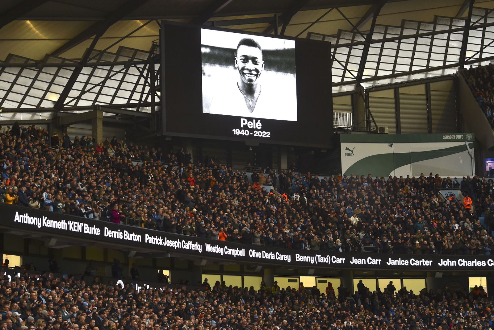 Las fotos del homenaje del fútbol mundial a Pelé