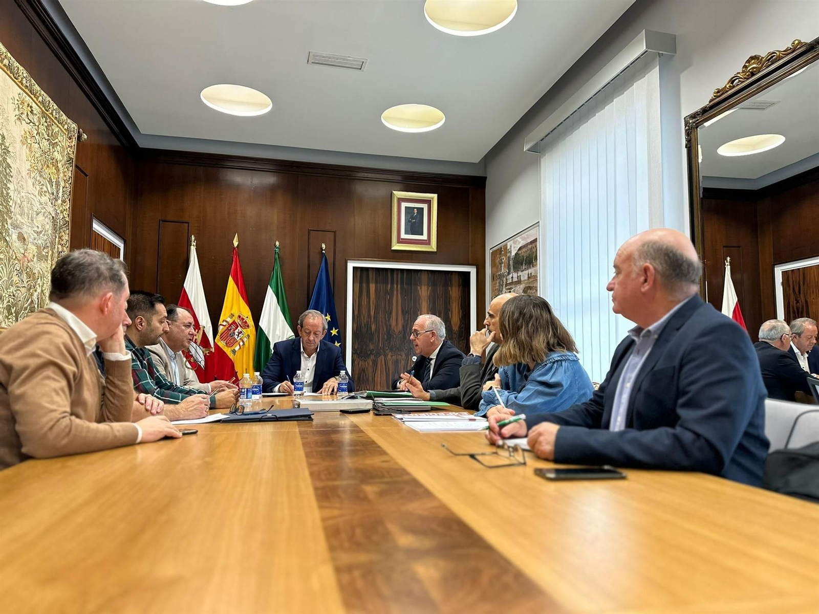 Reunión en el Ayuntamiento de Andújar.