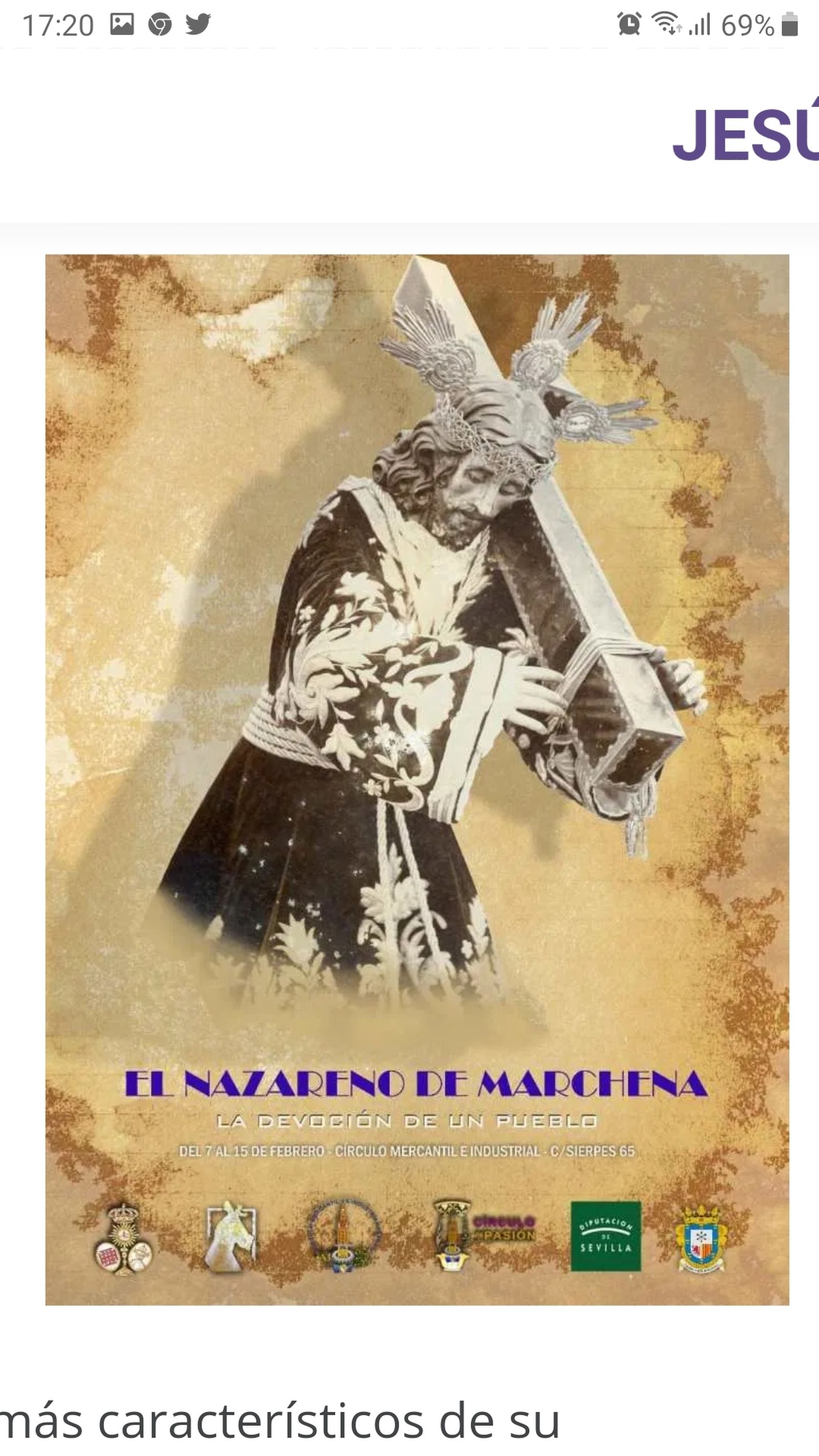 Cartel de la exposición, obra de Doroteo Aguilera Montero.