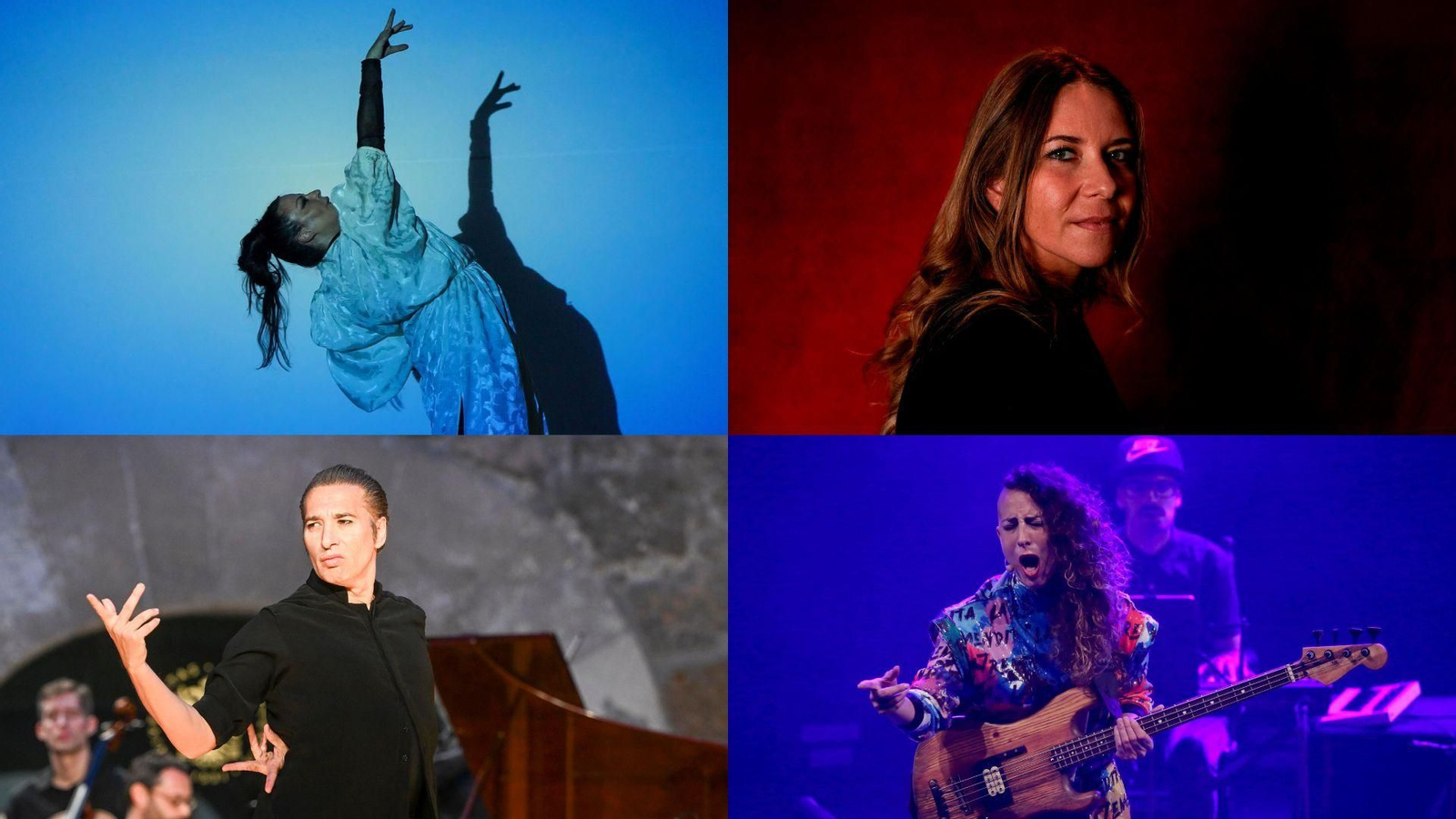 Mercedes de Córdoba, Rocío Márquez, Israel Galván y Rosario La Tremendita.