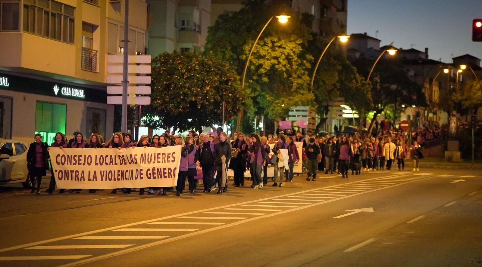 Manifestación por el 25-N en Jerez