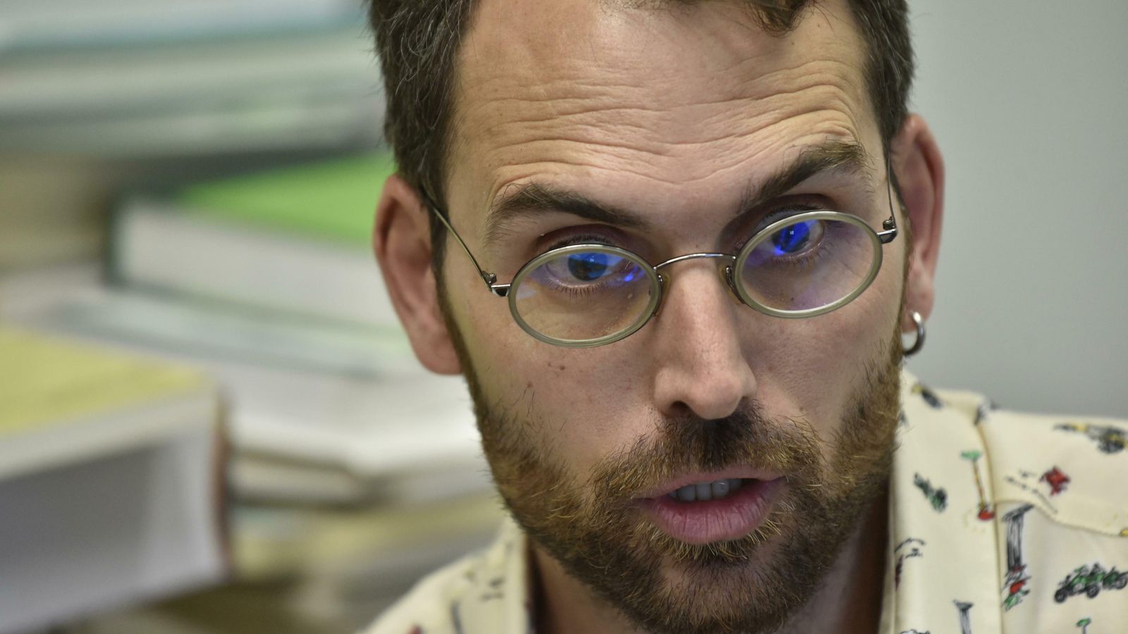 Toni Valero, durante la entrevista