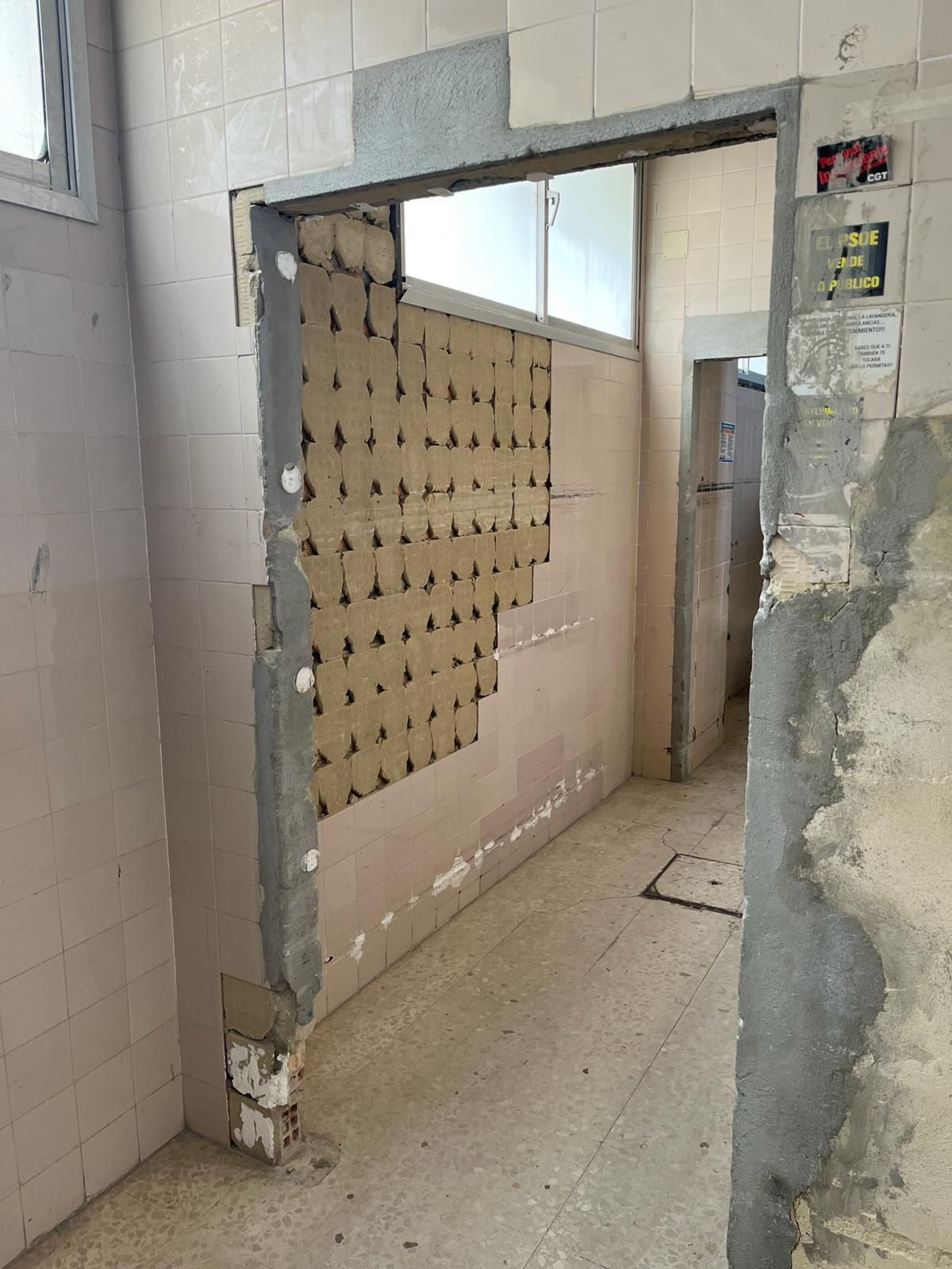 Imagen de la lavandería del Hospital de Jerez