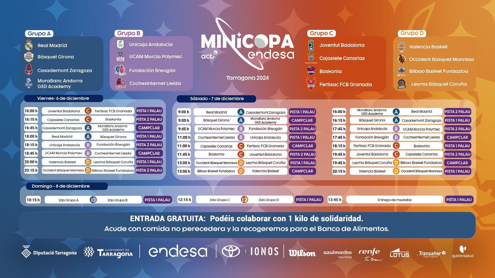 El cuadro de la competición.