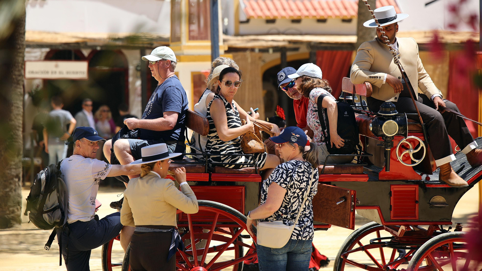 Imágenes del ambiente el miércoles en la Feria de Jerez 2024